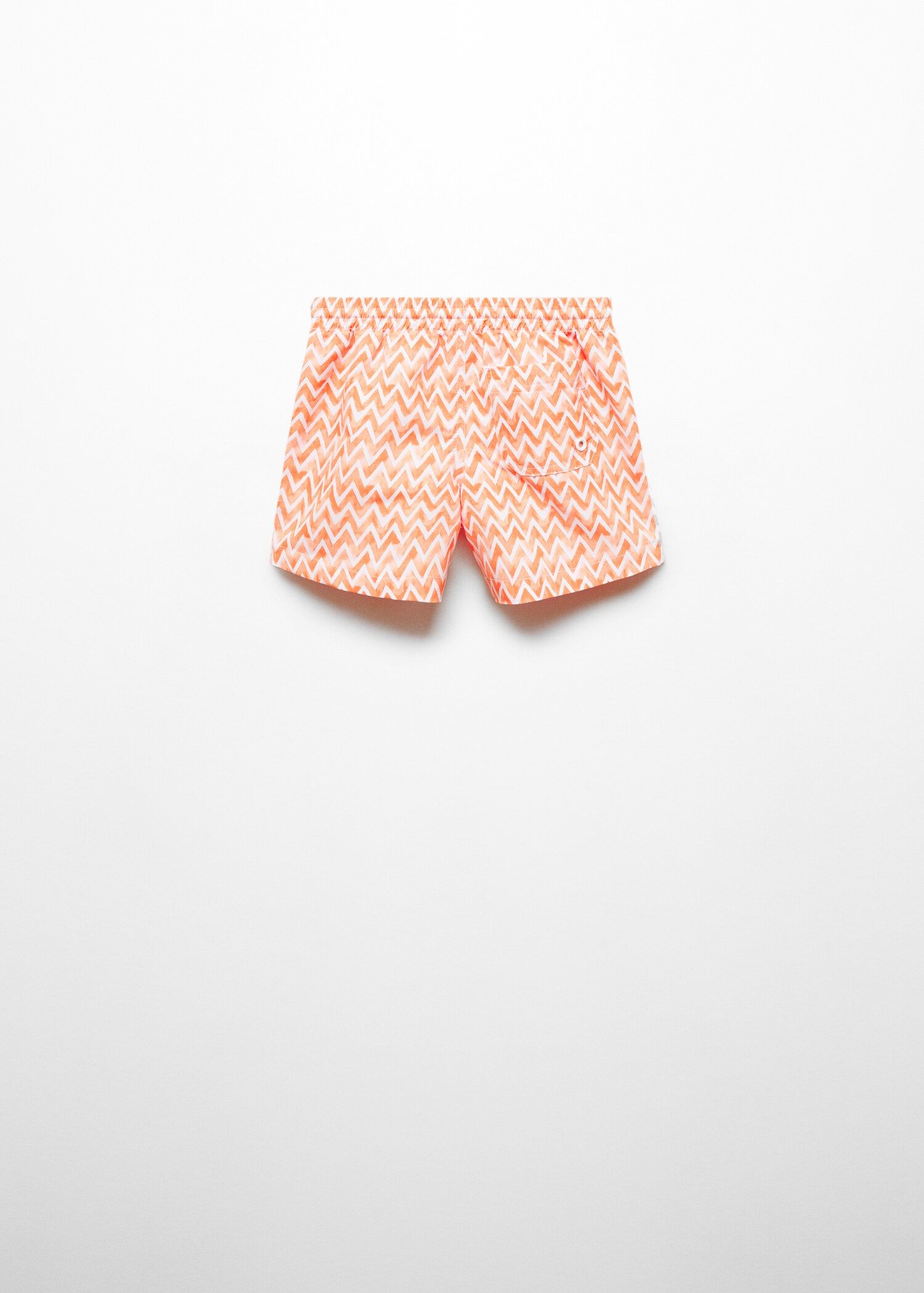 Printed swimming trunks - Reverse of the article