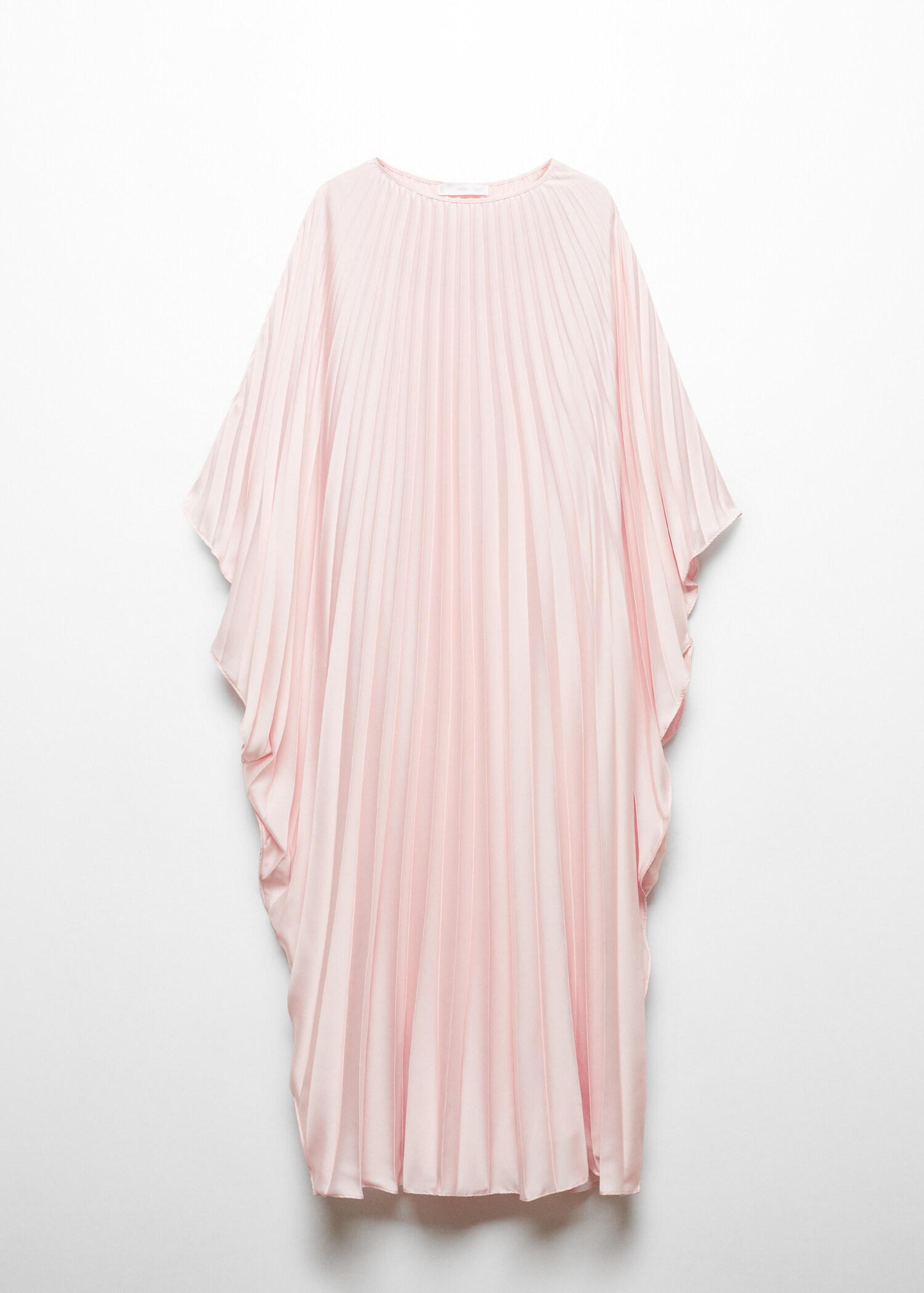 Pleated satin dress - Article without model