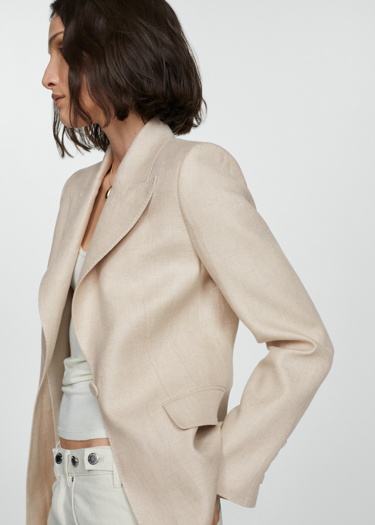 100% linen suit jacket - Medium plane