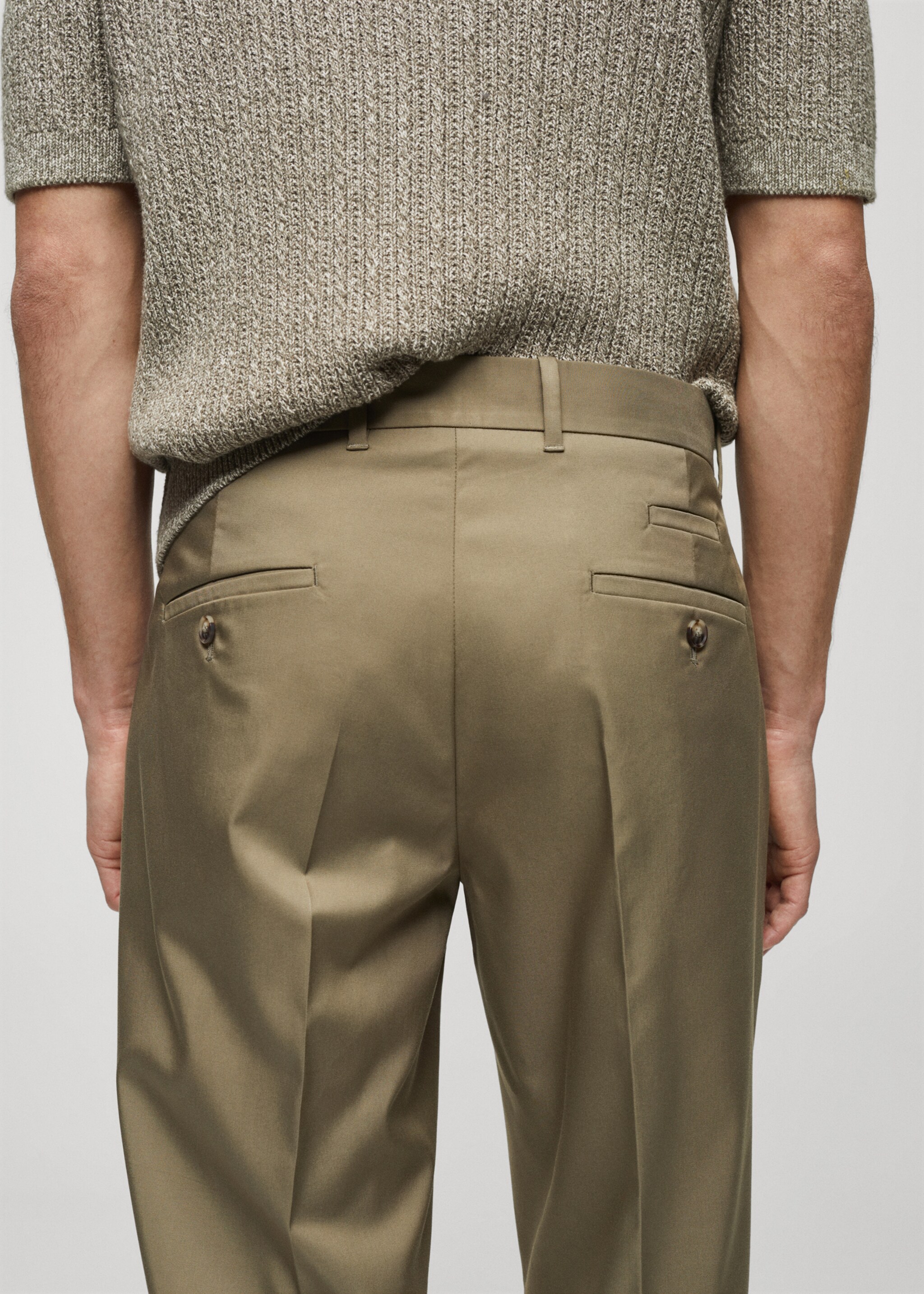 Slim fit lyocell pants - Details of the article 2