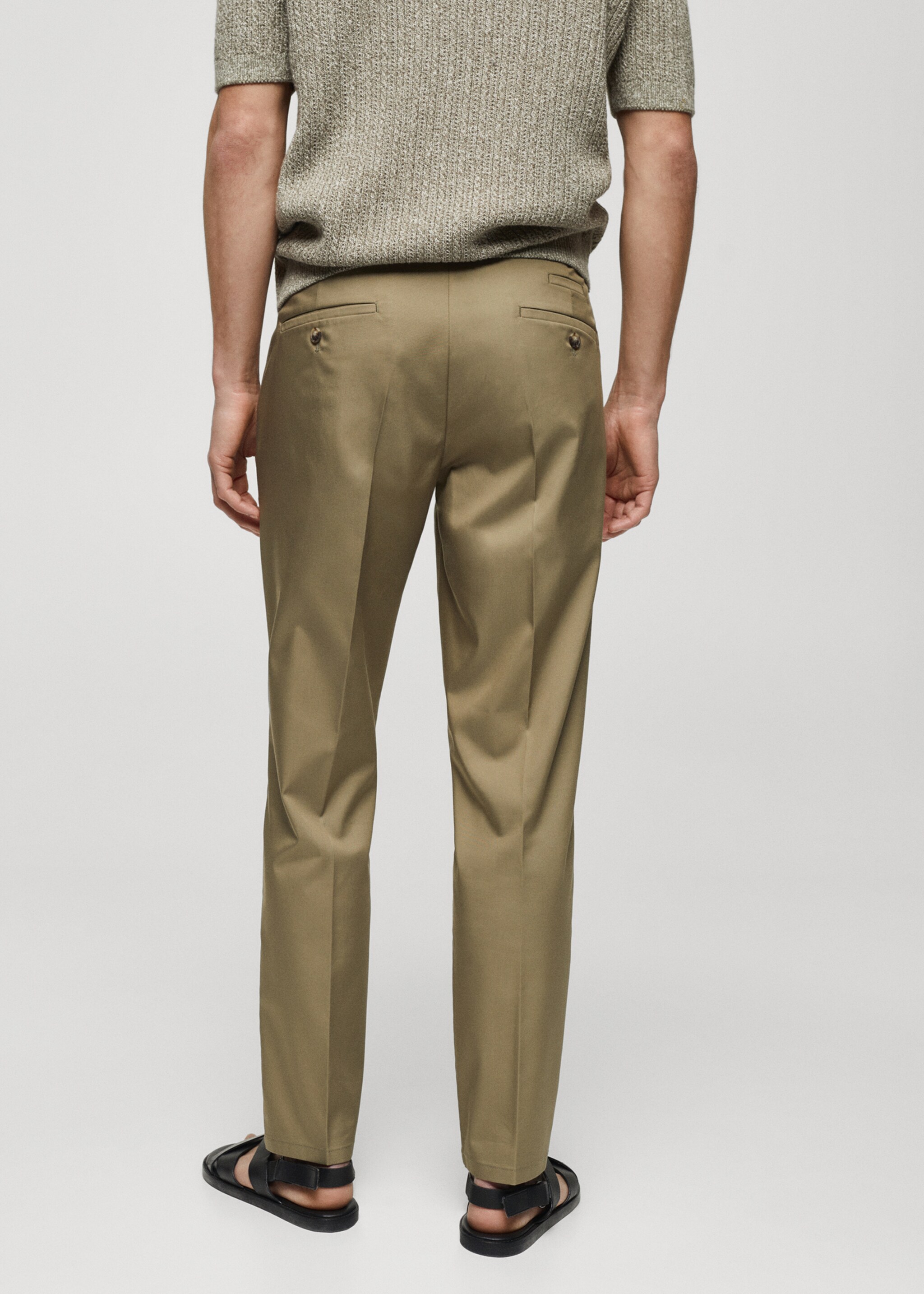 Slim fit lyocell pants - Reverse of the article