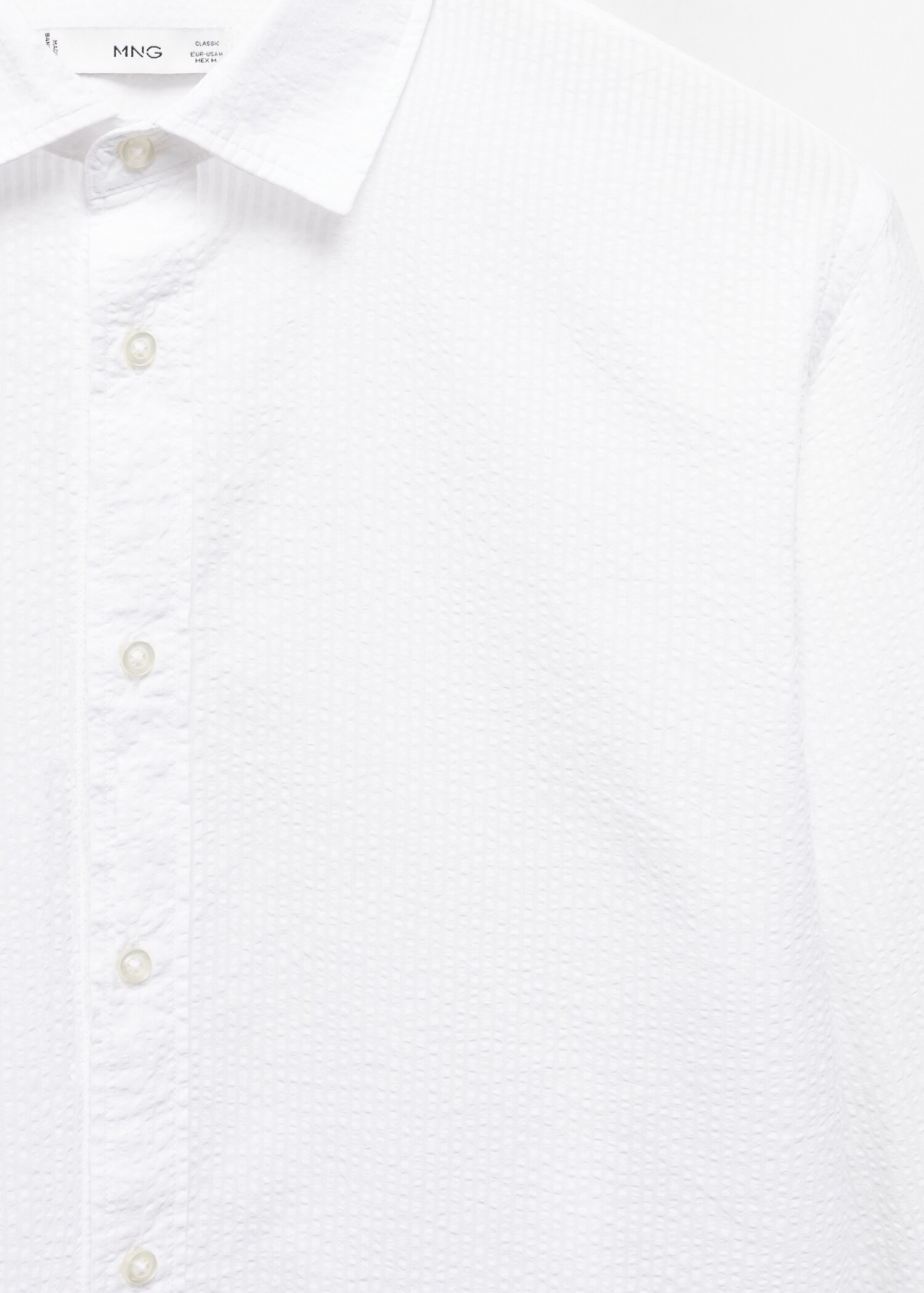 100% seersucker cotton shirt - Details of the article 8
