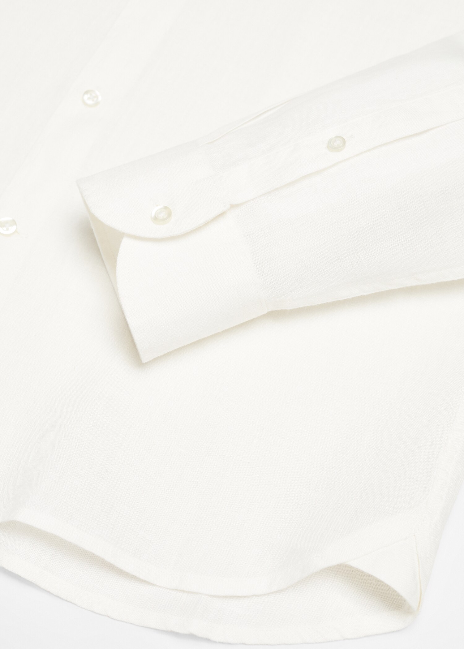 100% linen Mao collar shirt - Details of the article 8