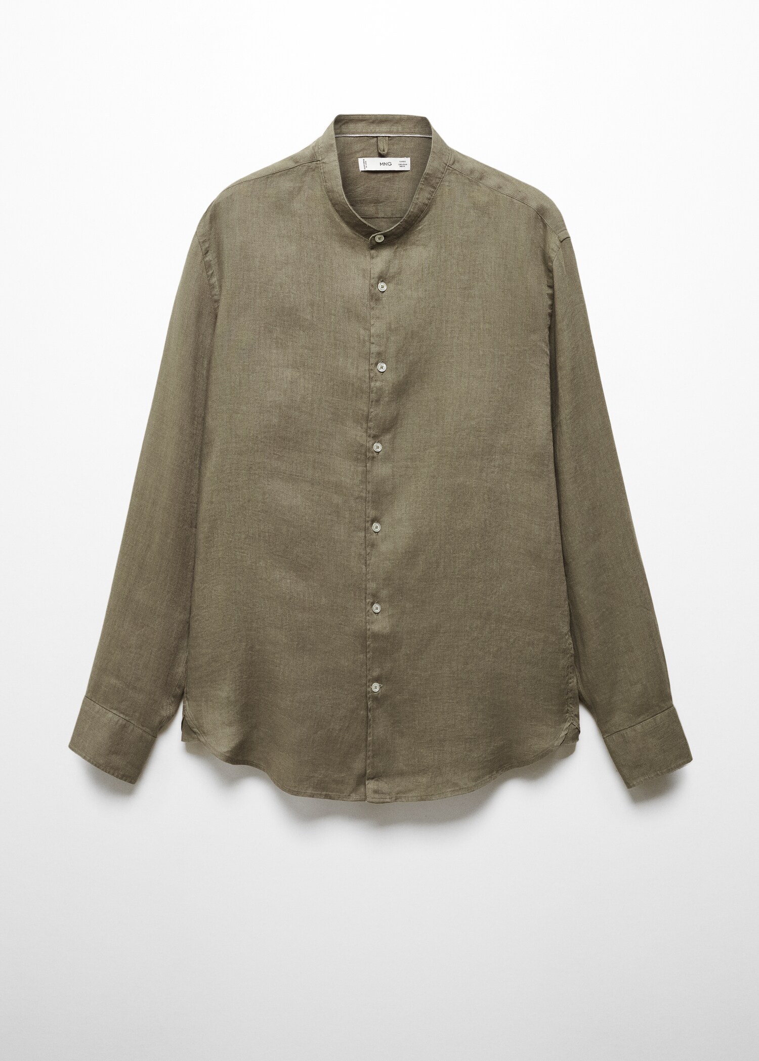 100% linen Mao collar shirt - Article without model