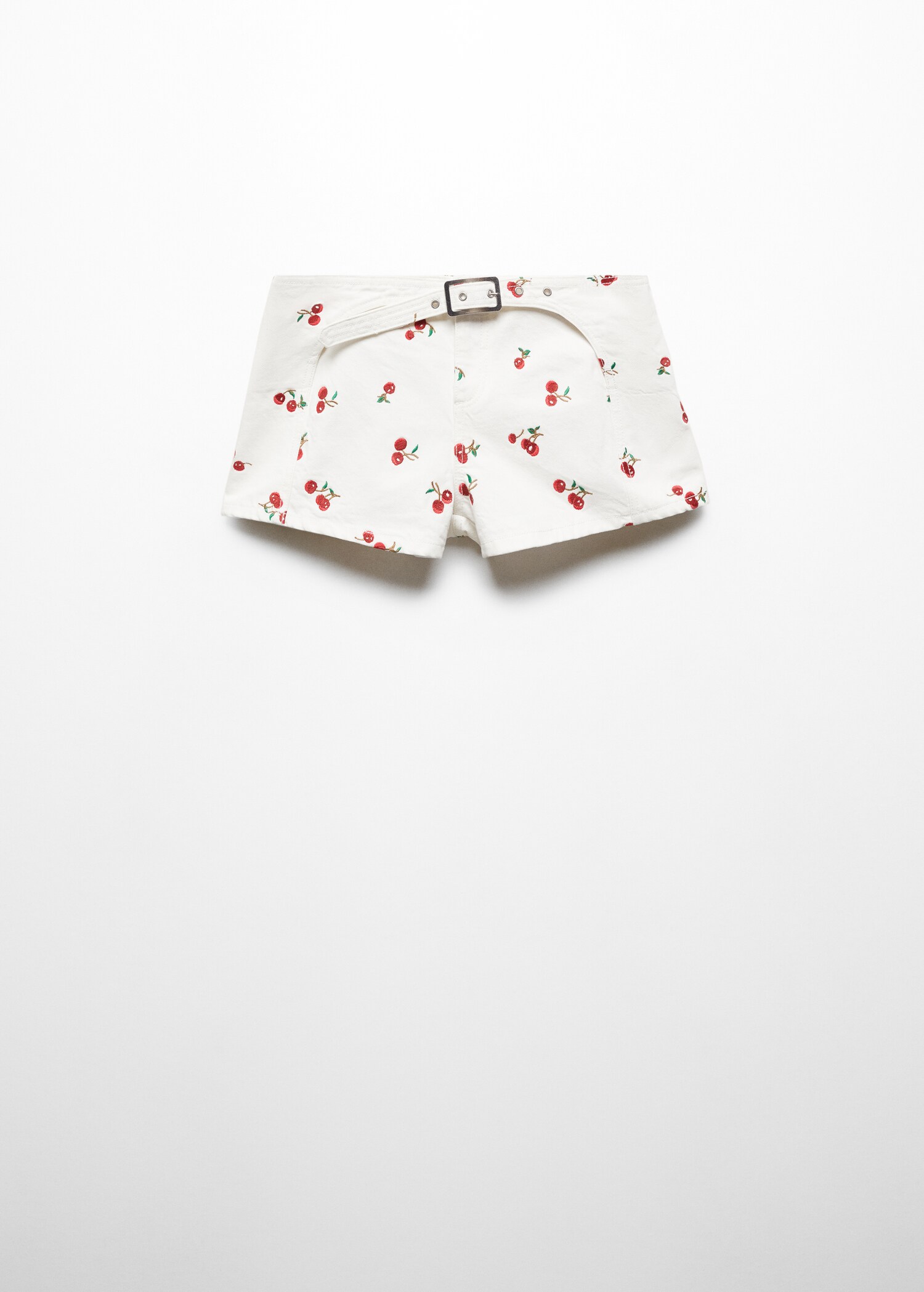 Bestickte Shorts mit Gürtel - Artikel ohne Model