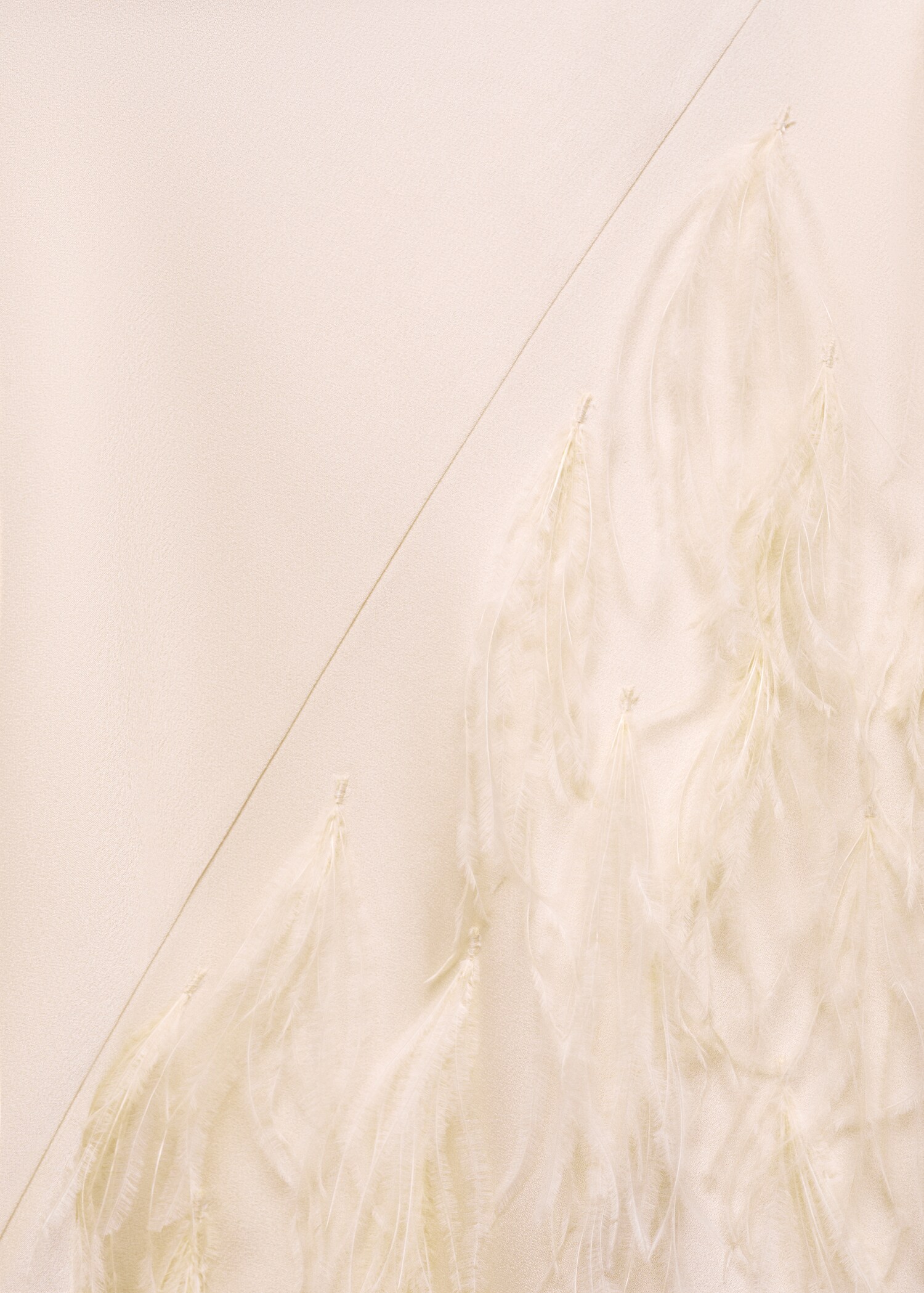 Slip dress with feather detail - Details of the article 8