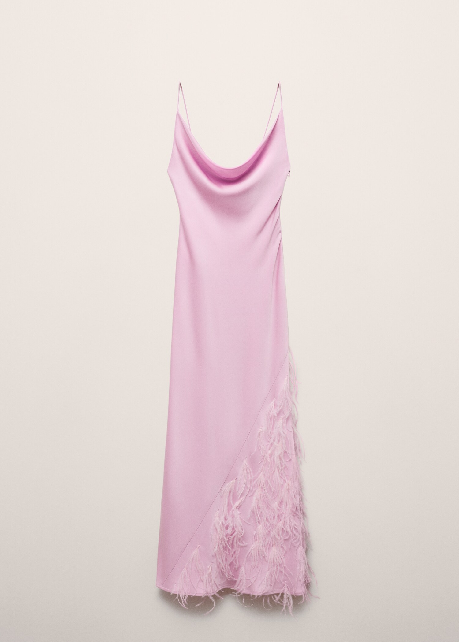 Slip dress with feather detail - Article without model