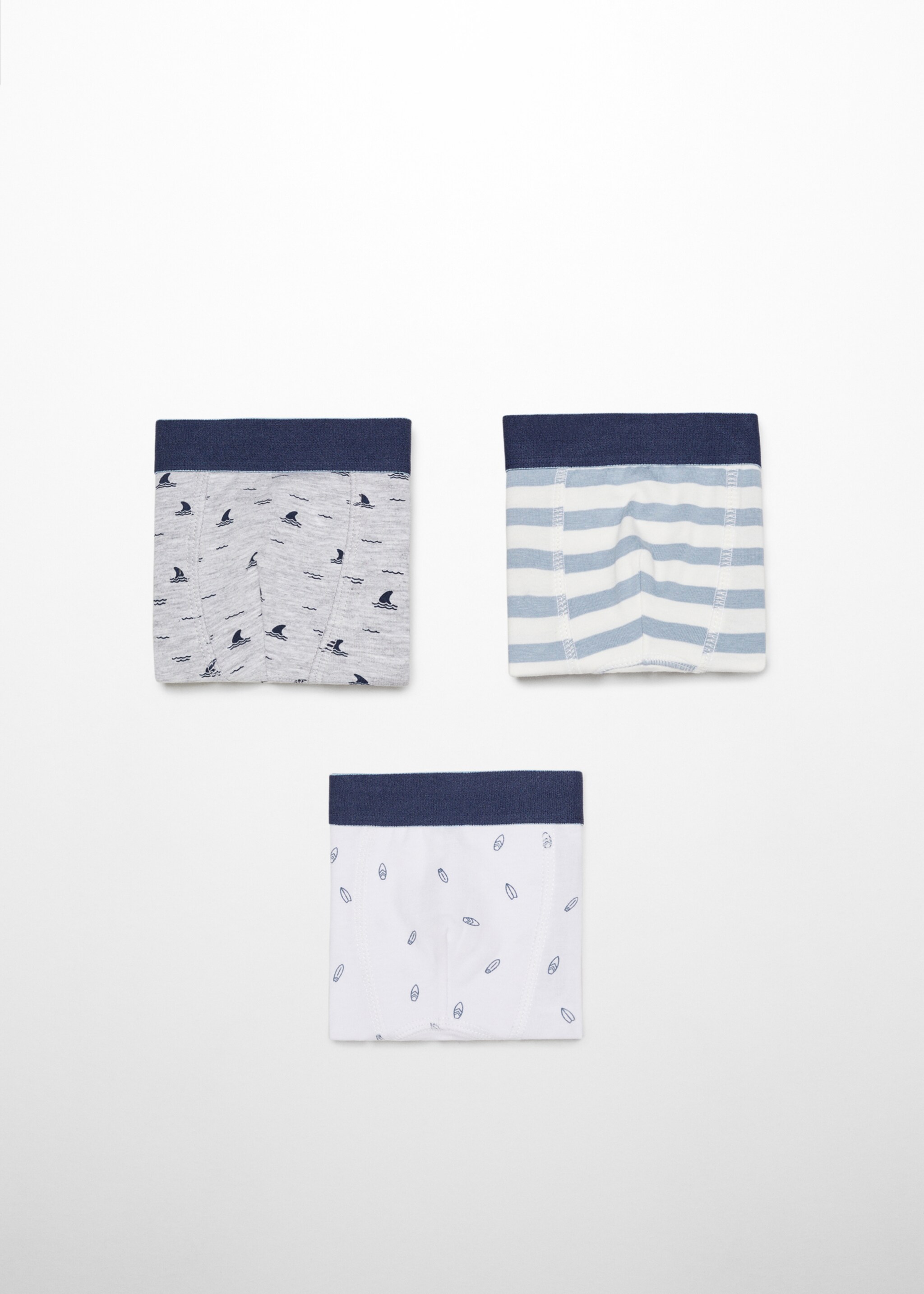 Pack 3 bòxers estampats - Article sense model, Gris mig vigoré. Ref: 67026743-00.