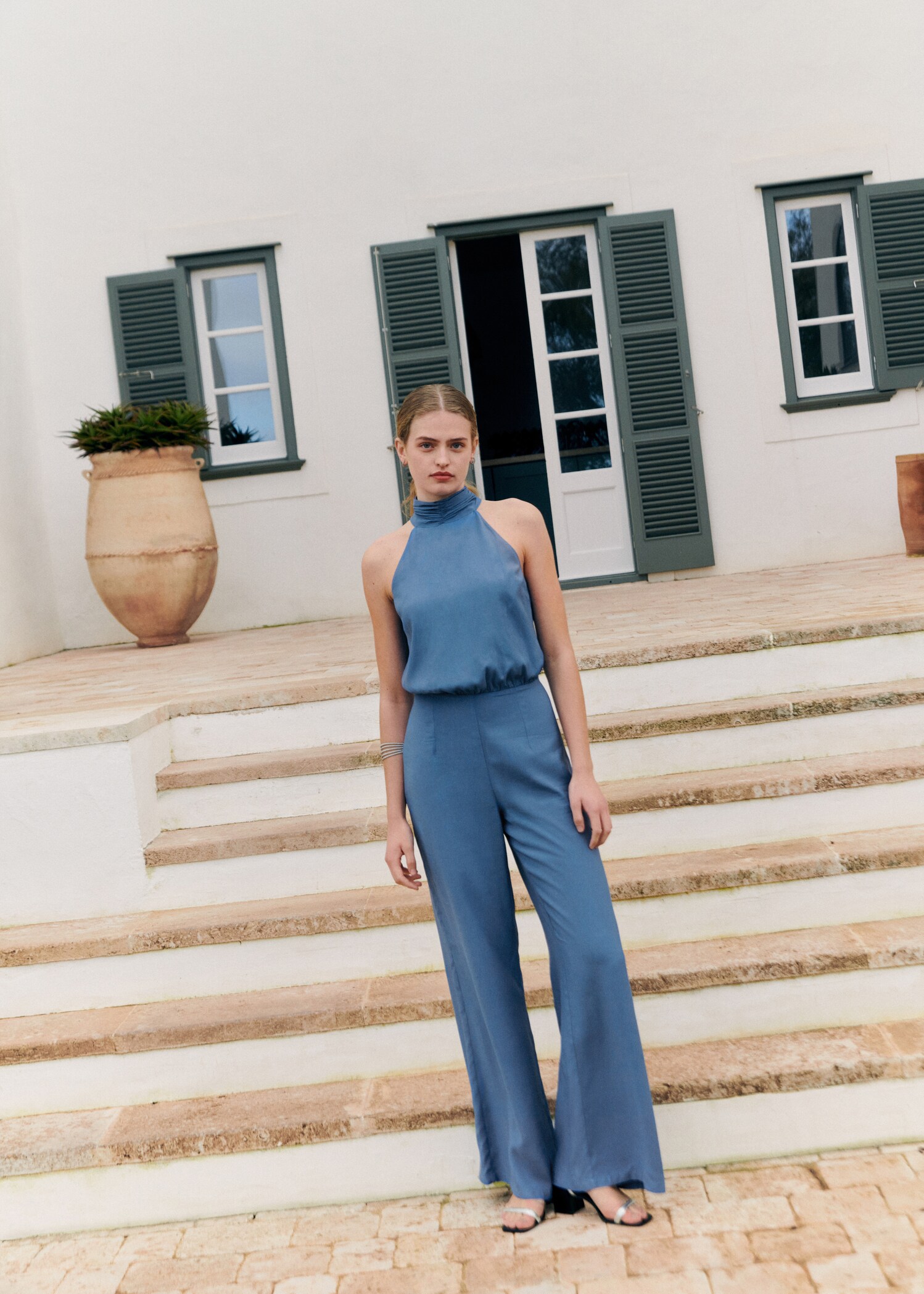 Halter long jumpsuit - Details of the article 5