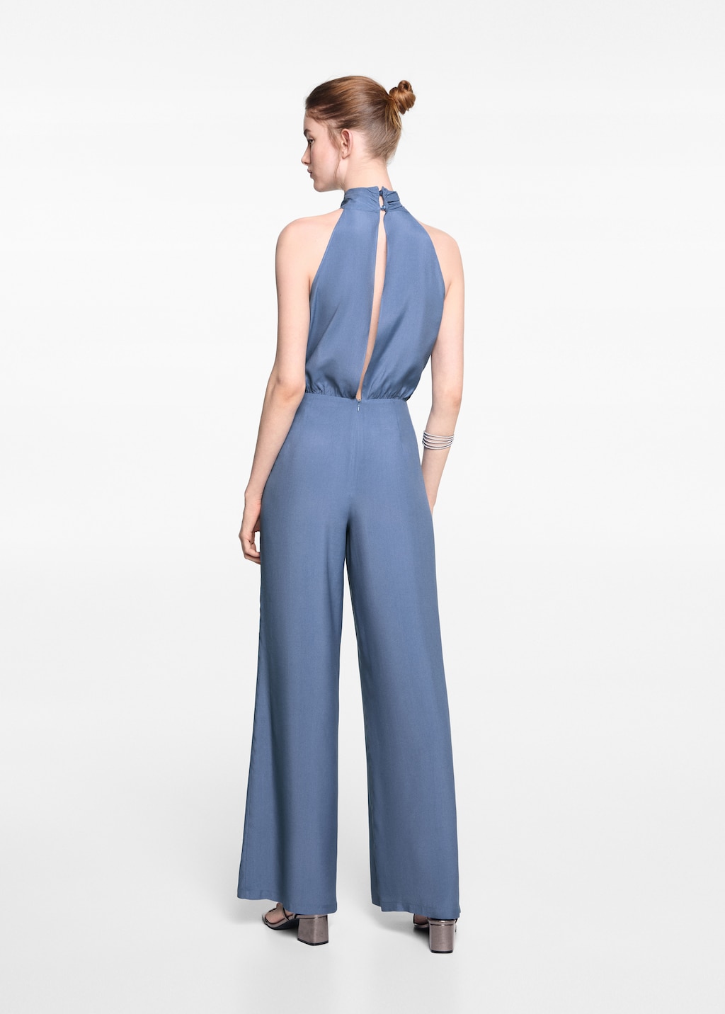 Asymmetrical satin jumpsuit - Teen Girl | MANGO OUTLET USA