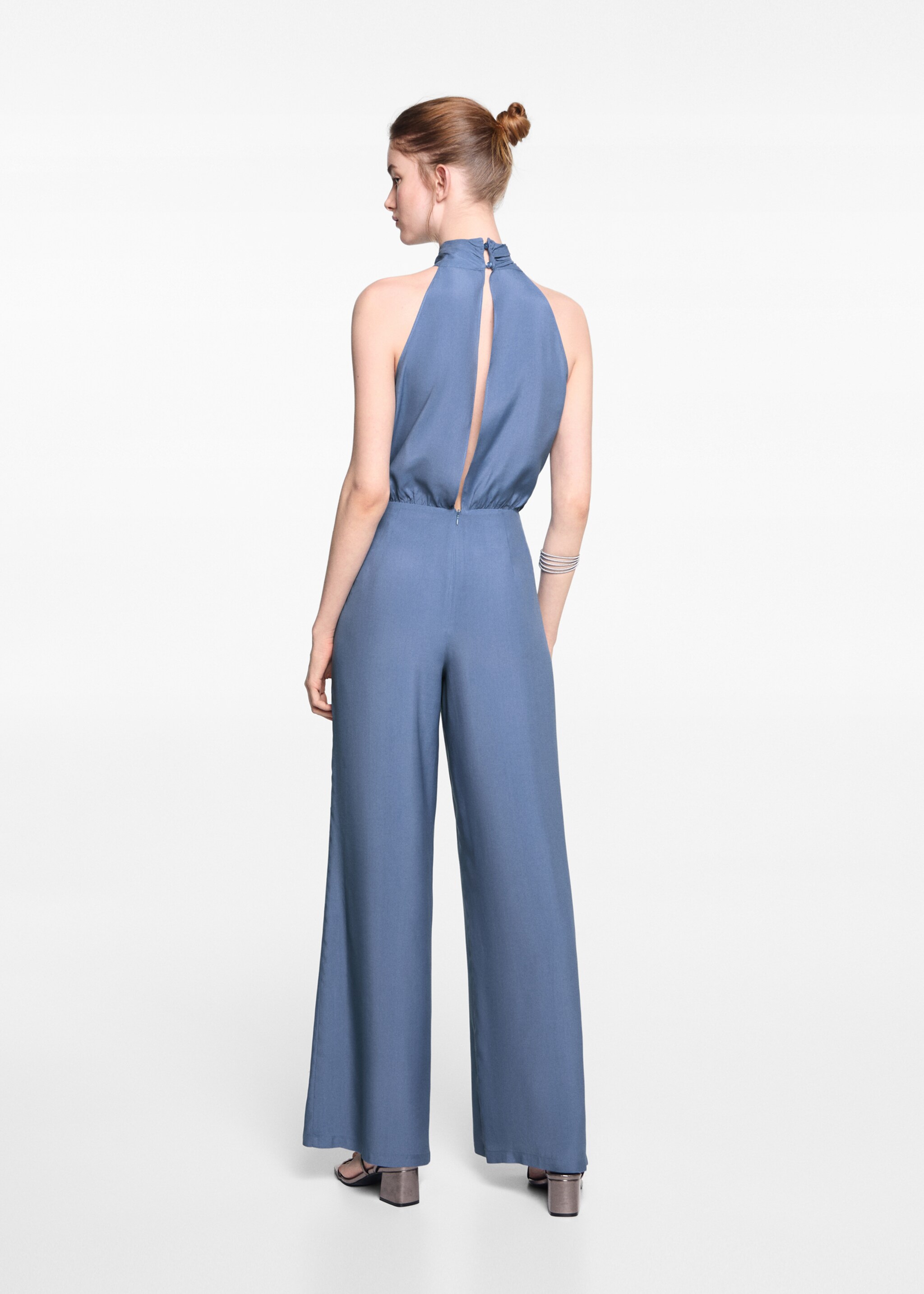 Vestito a tuta lungo halter - Retro dell'articolo