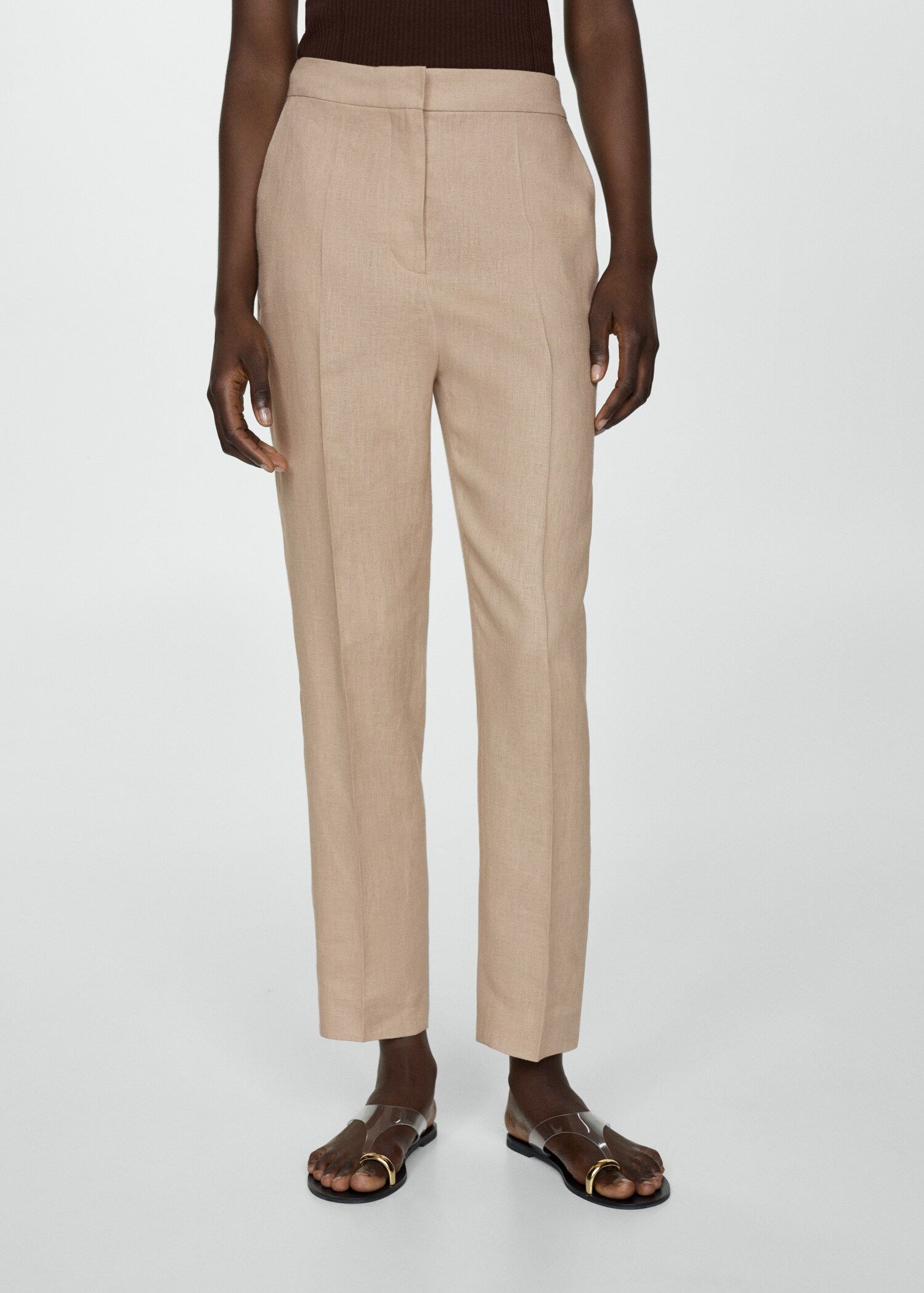 Pantalón 100% lino - Plano medio