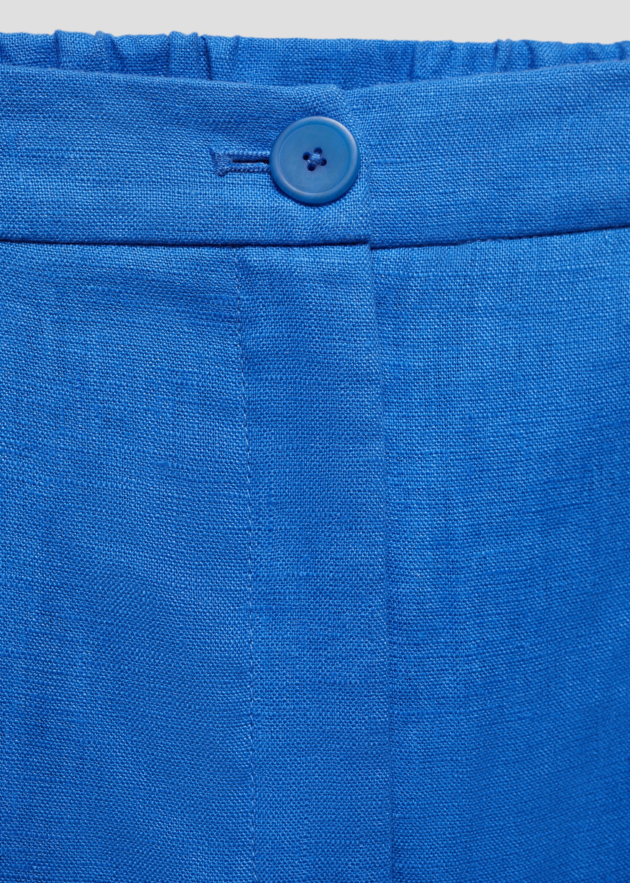 Cropped linen-blend trousers - Details of the article 8