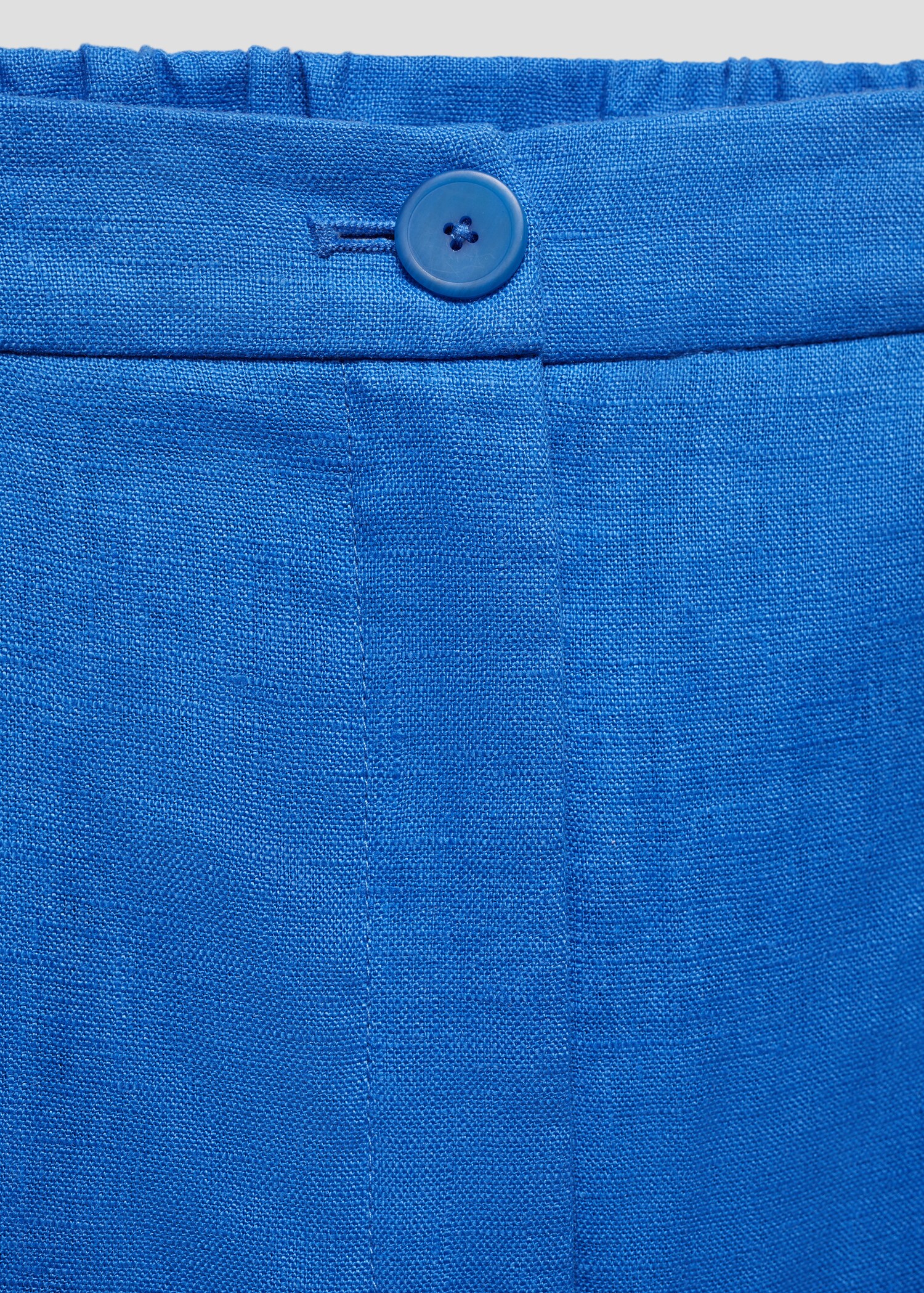 Cropped linen-blend trousers - Details of the article 8
