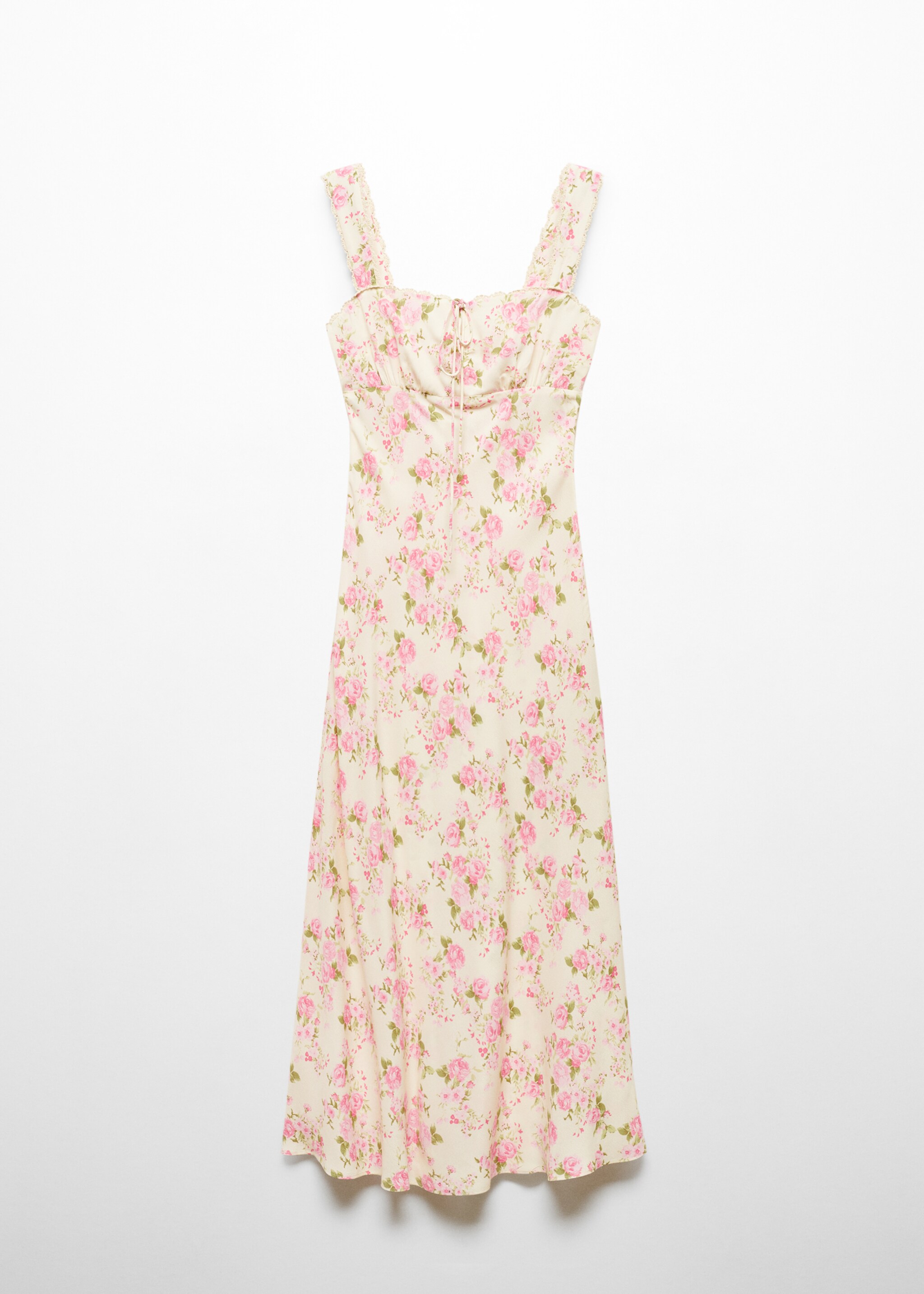 Florales Kleid mit Schleifenausschnitt - Artikel ohne Model