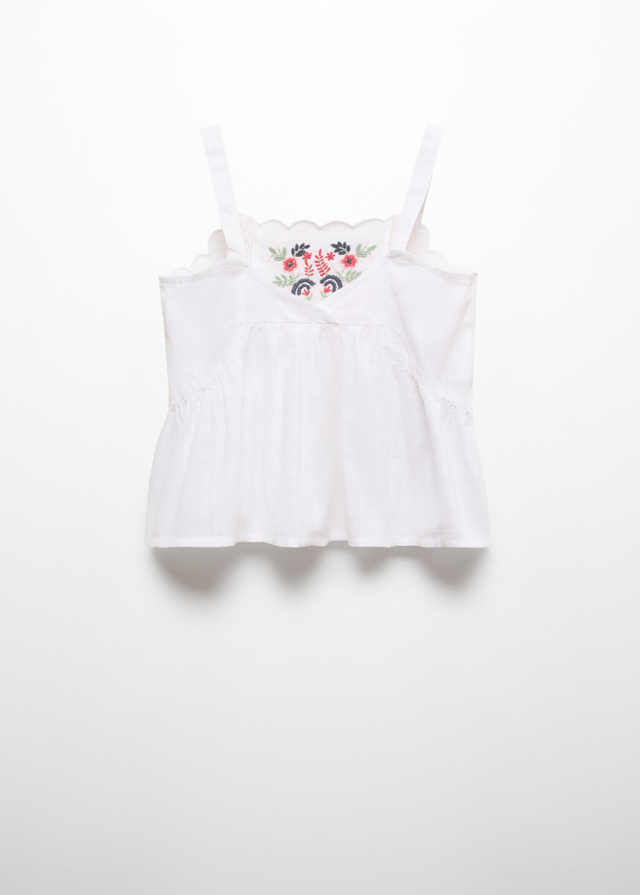 Top brodat flors - Revers de l'article