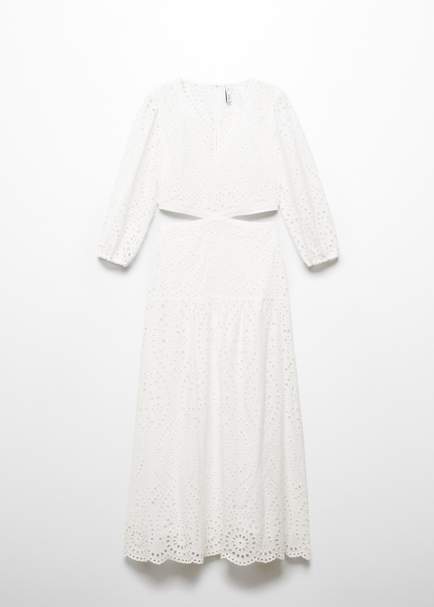 Embroidered dress with slits - Article without model