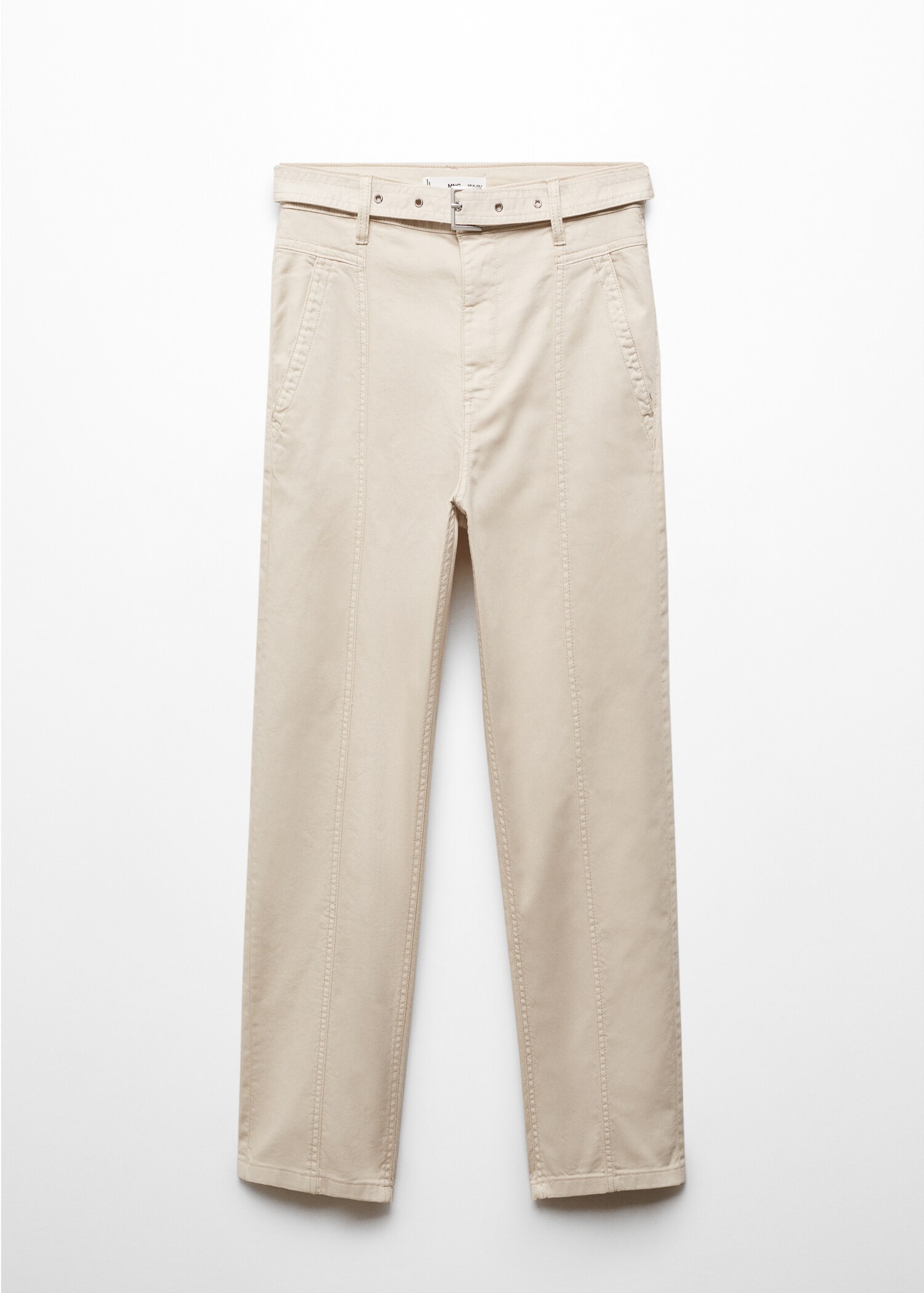 Slouchy jeans with hem and belt - Article without model