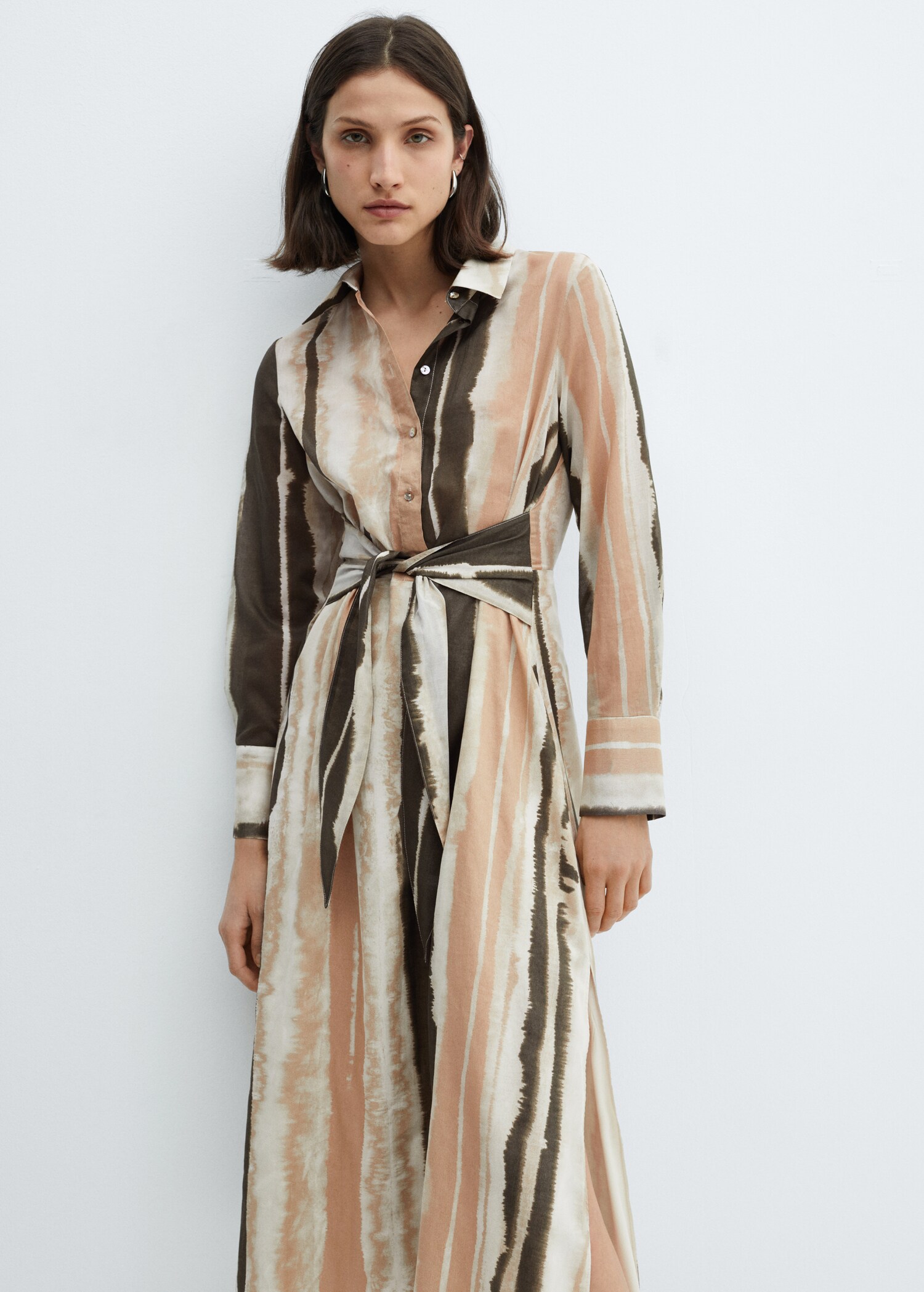 Tie-dye shirt dress - Medium plane