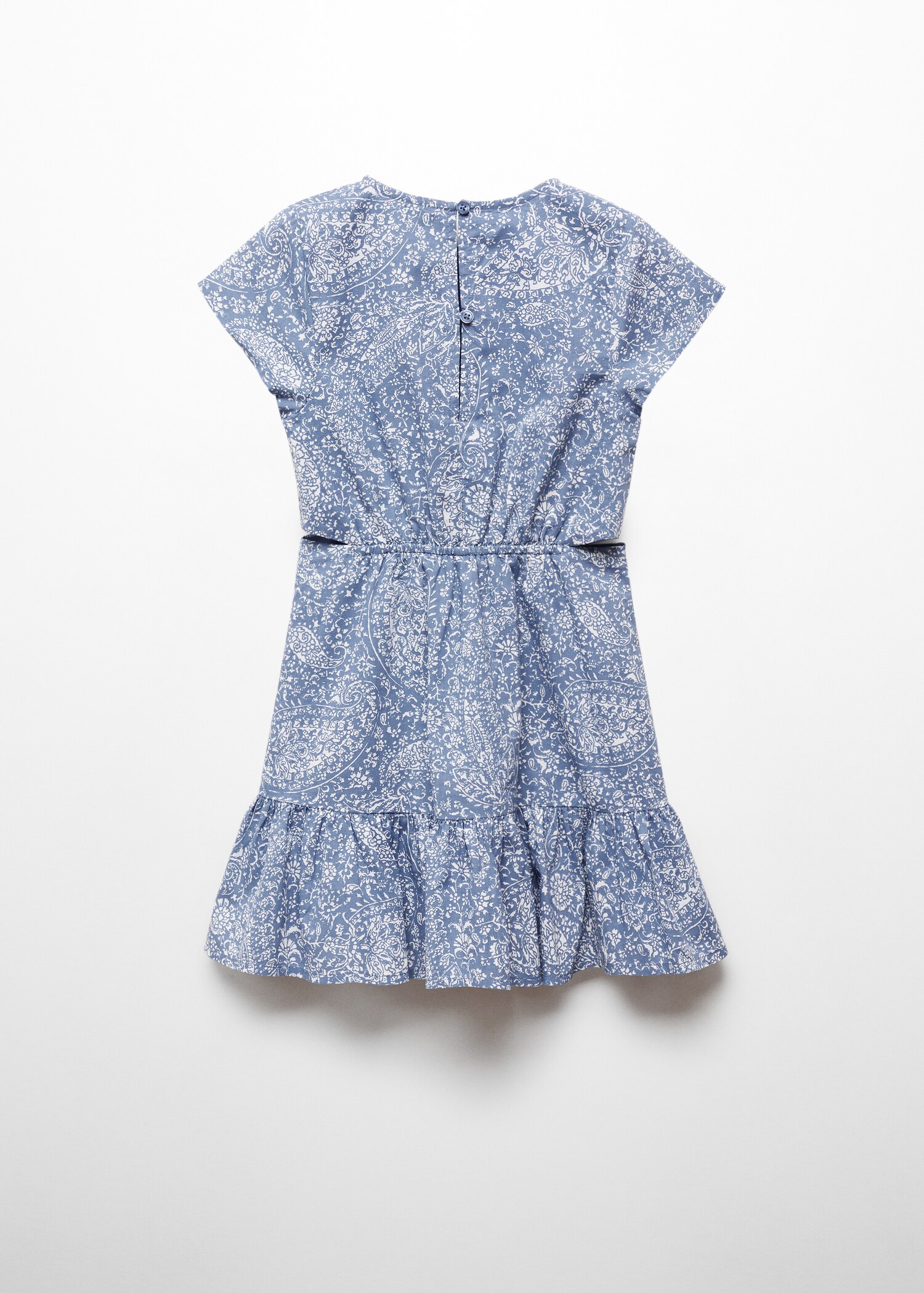Printed dress with openings - Reverse of the article