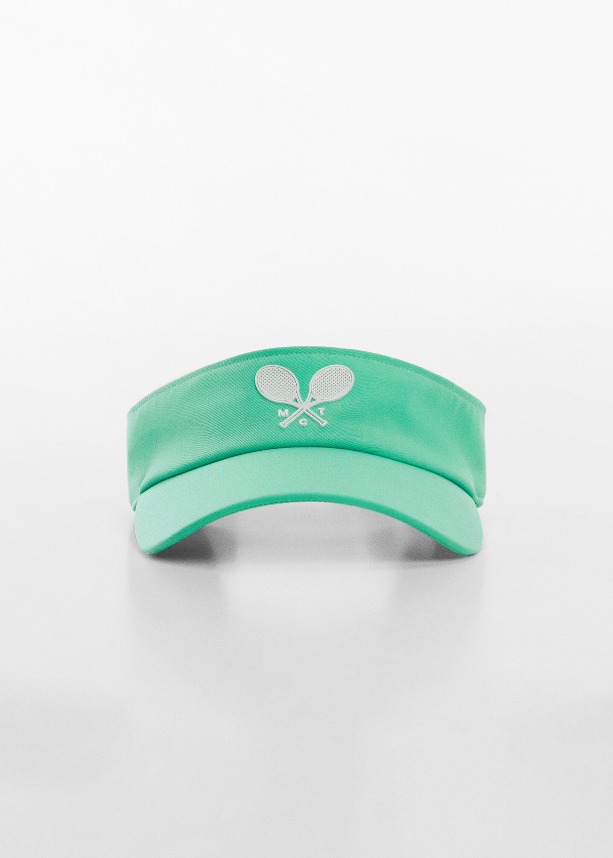 Cap with visor and logo - Medium plane, Green. Ref: 67027135-00.