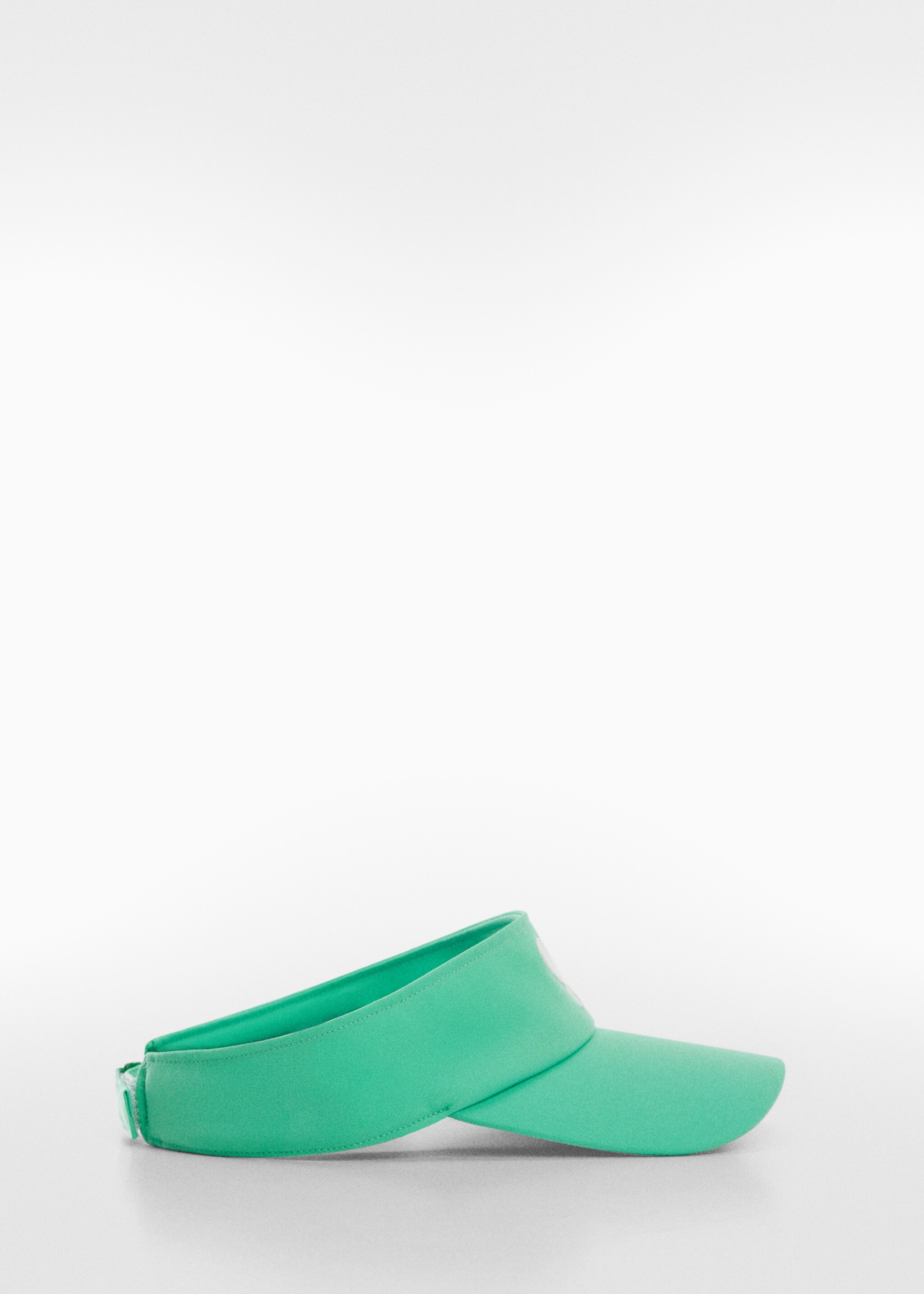 Cap with visor and logo - Article without model, Green. Ref: 67027135-00.