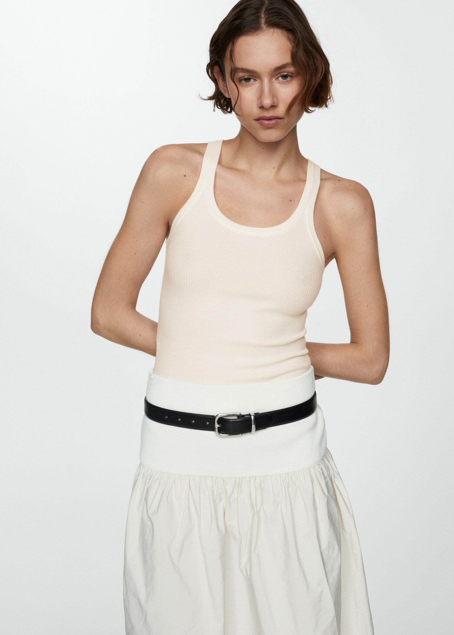 Ribbed knit top - Medium plane