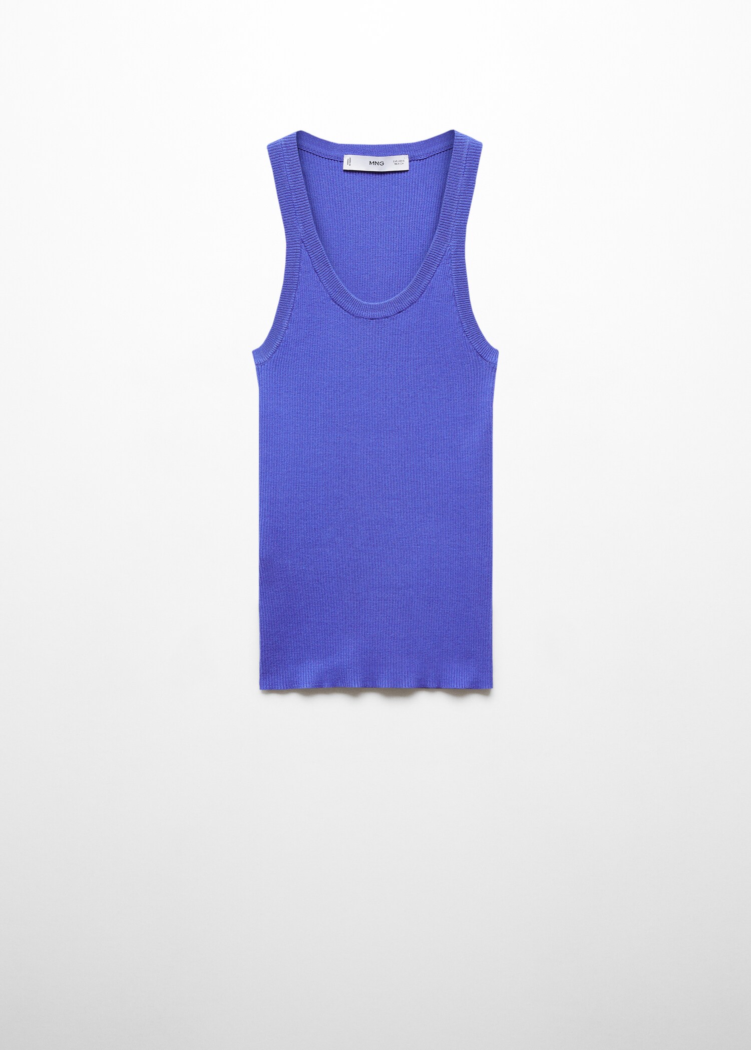 Ribbed knit top - Article without model