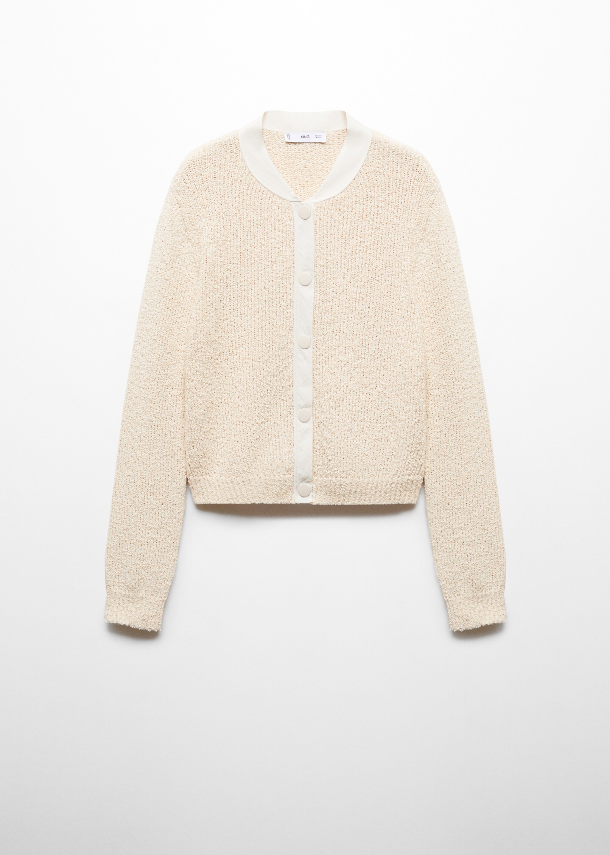 Contrast edge cardigan - Article without model