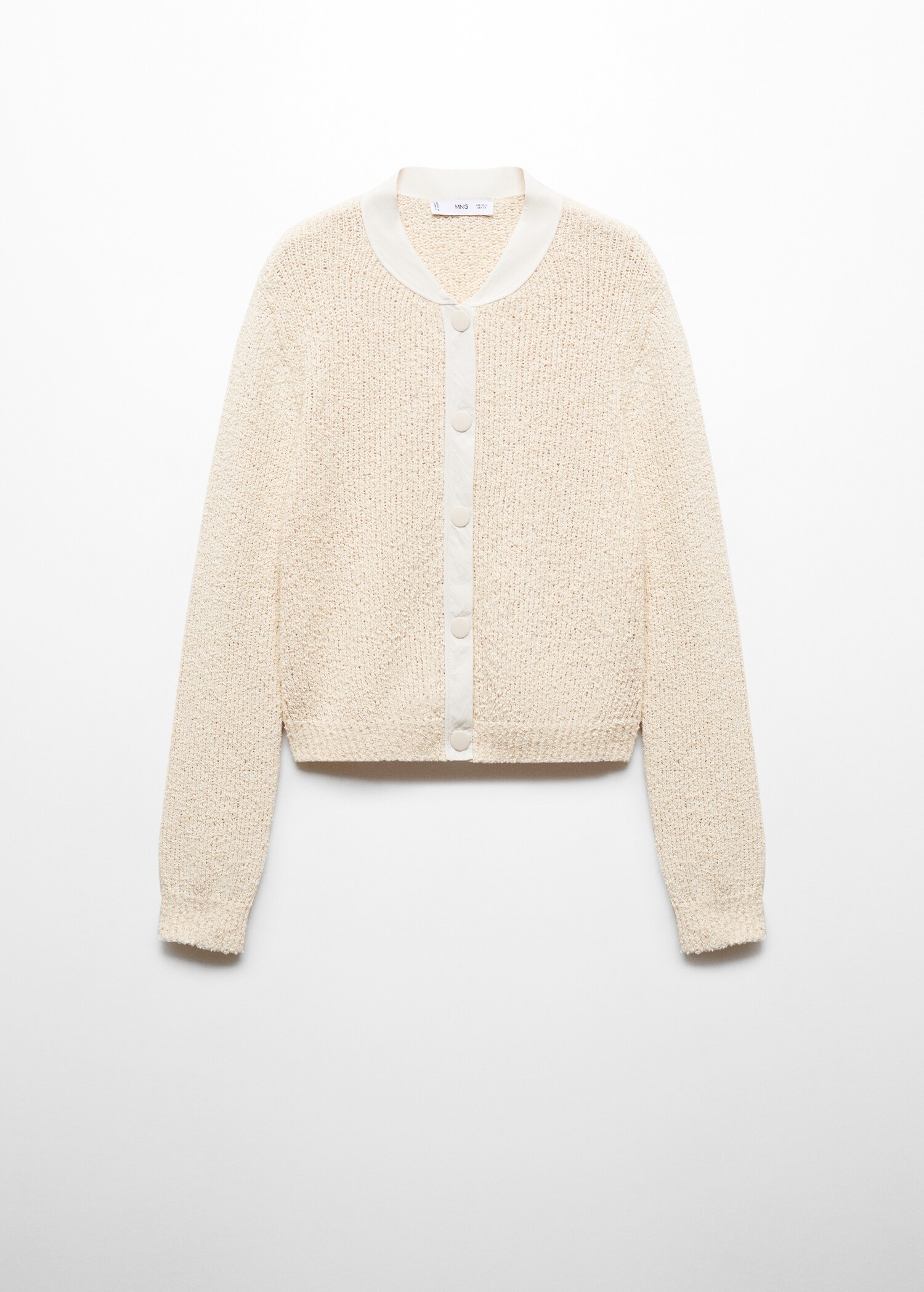Contrast edge cardigan - Article without model