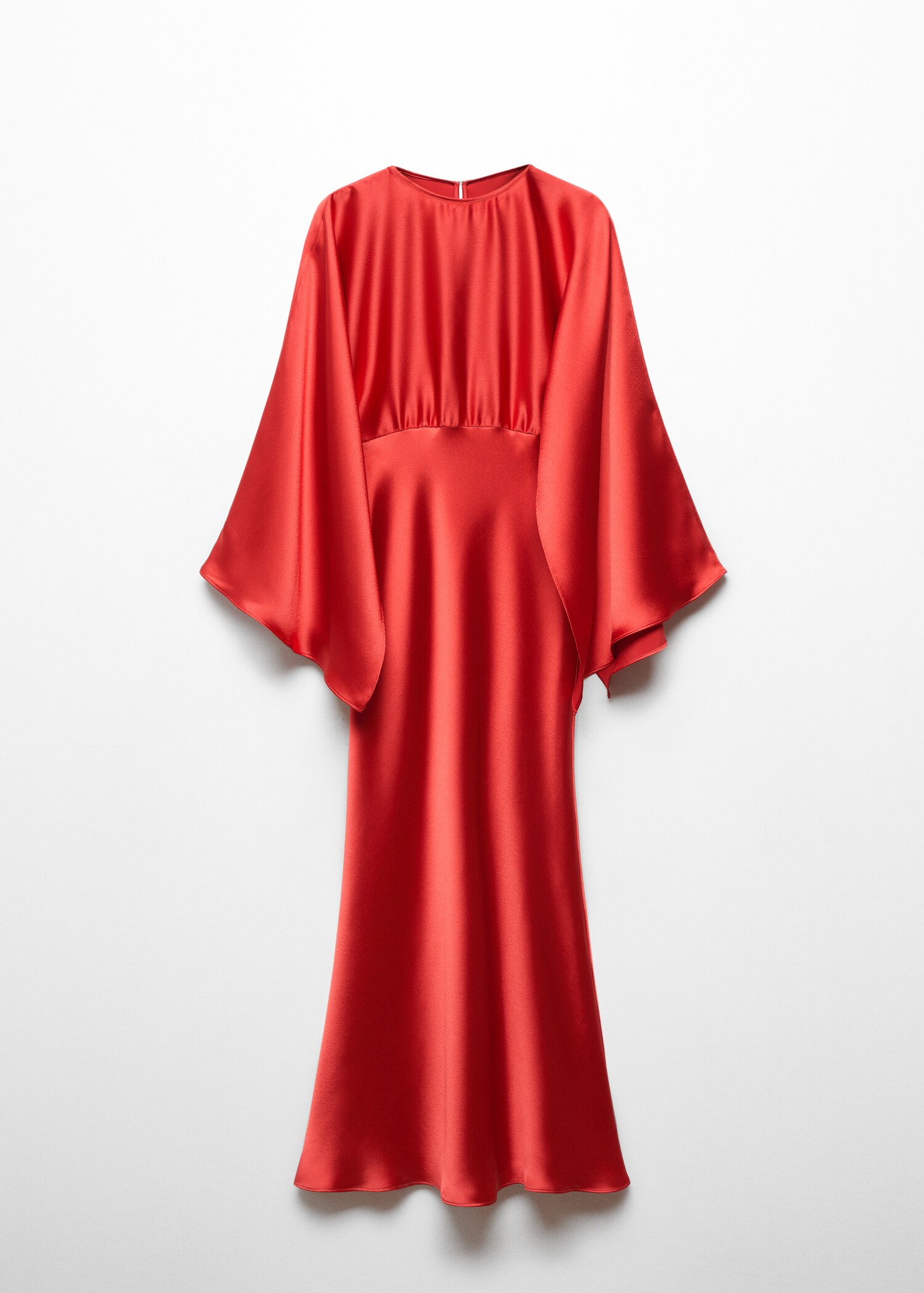 Vestido satinado manga acampanada - Artículo sin modelo