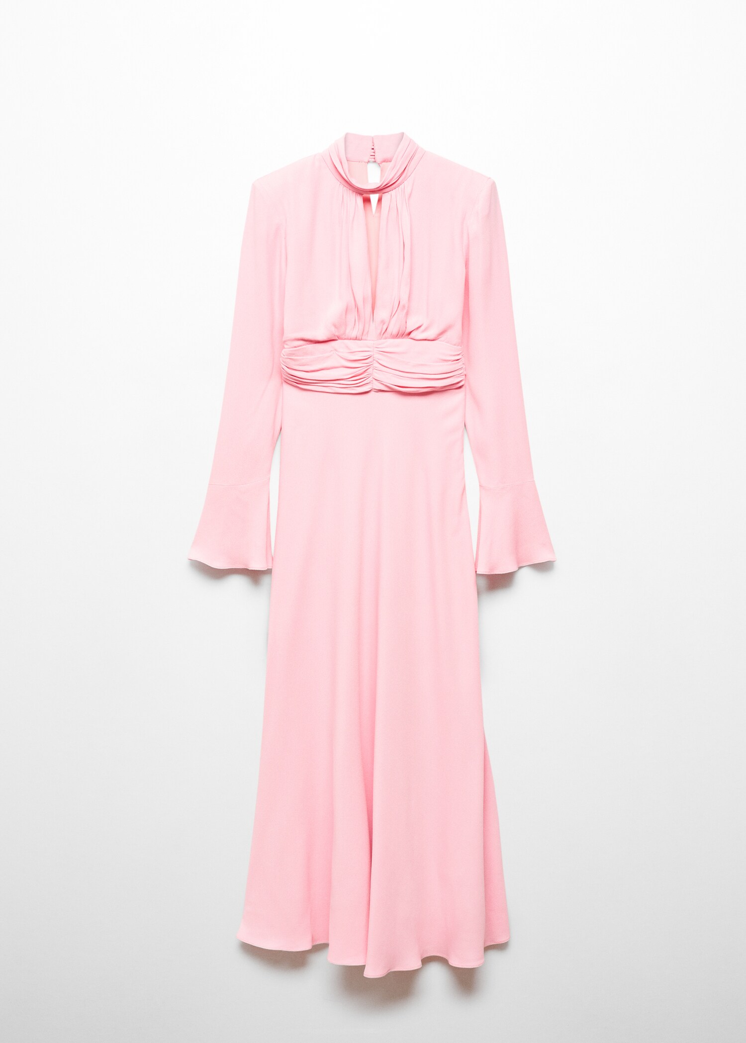 Kleid mit gerafften Details und Schlitz - Artikel ohne Model