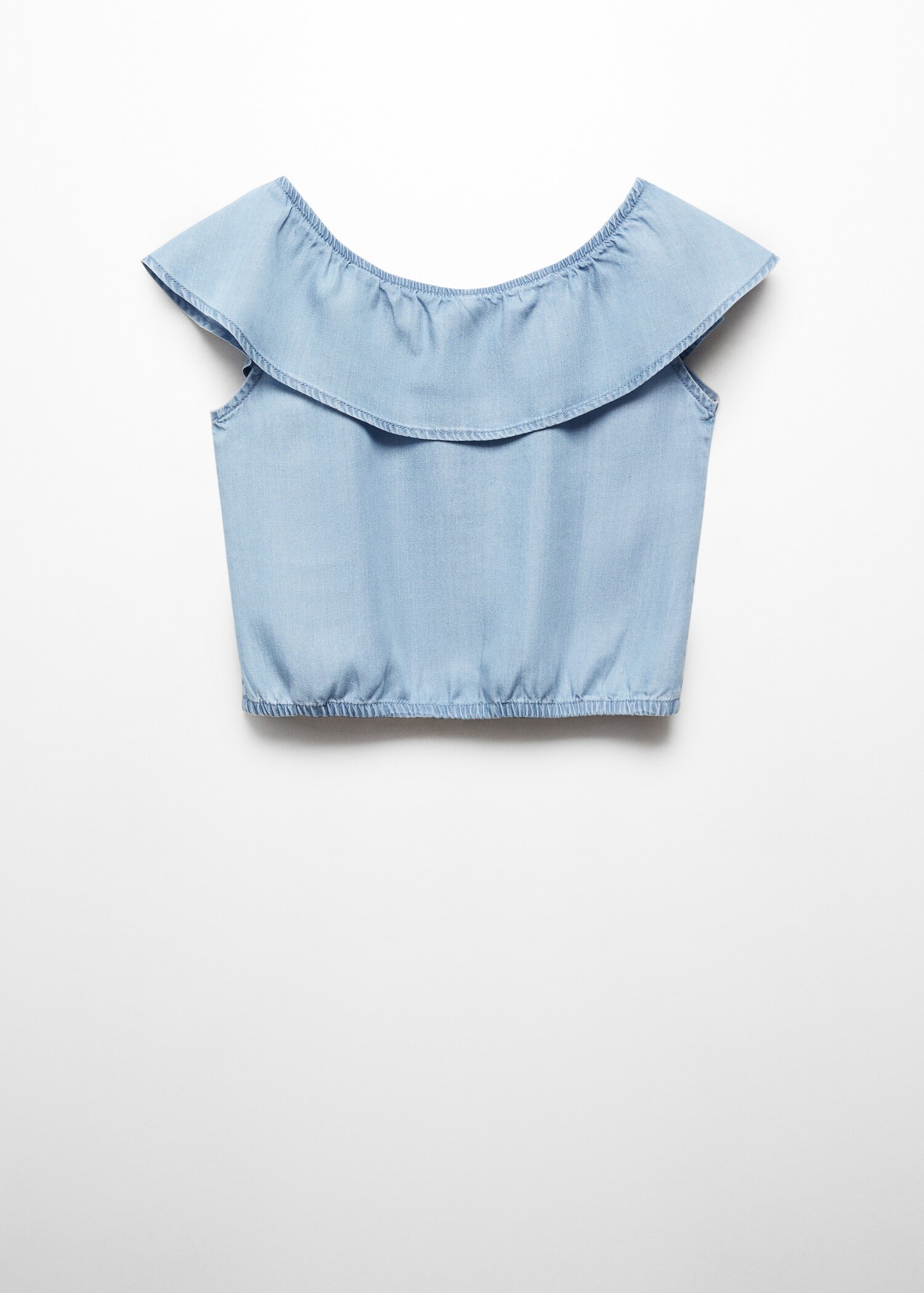 Denim blouse with buttons - Article without model
