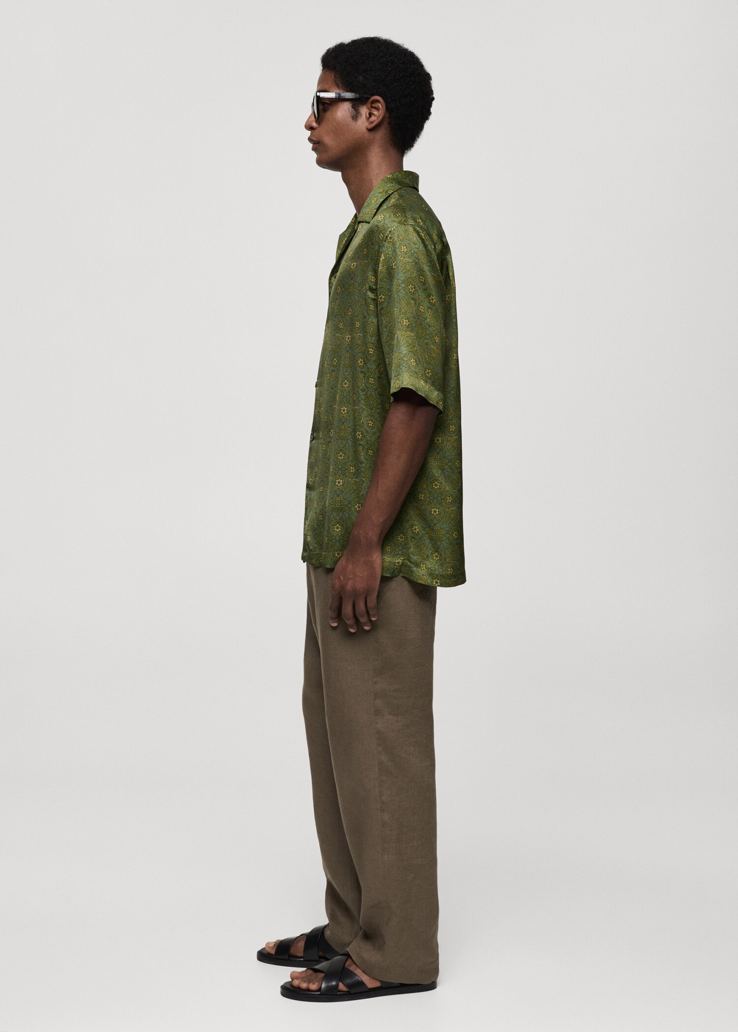 Printed fluid regular-fit shirt - Details of the article 2