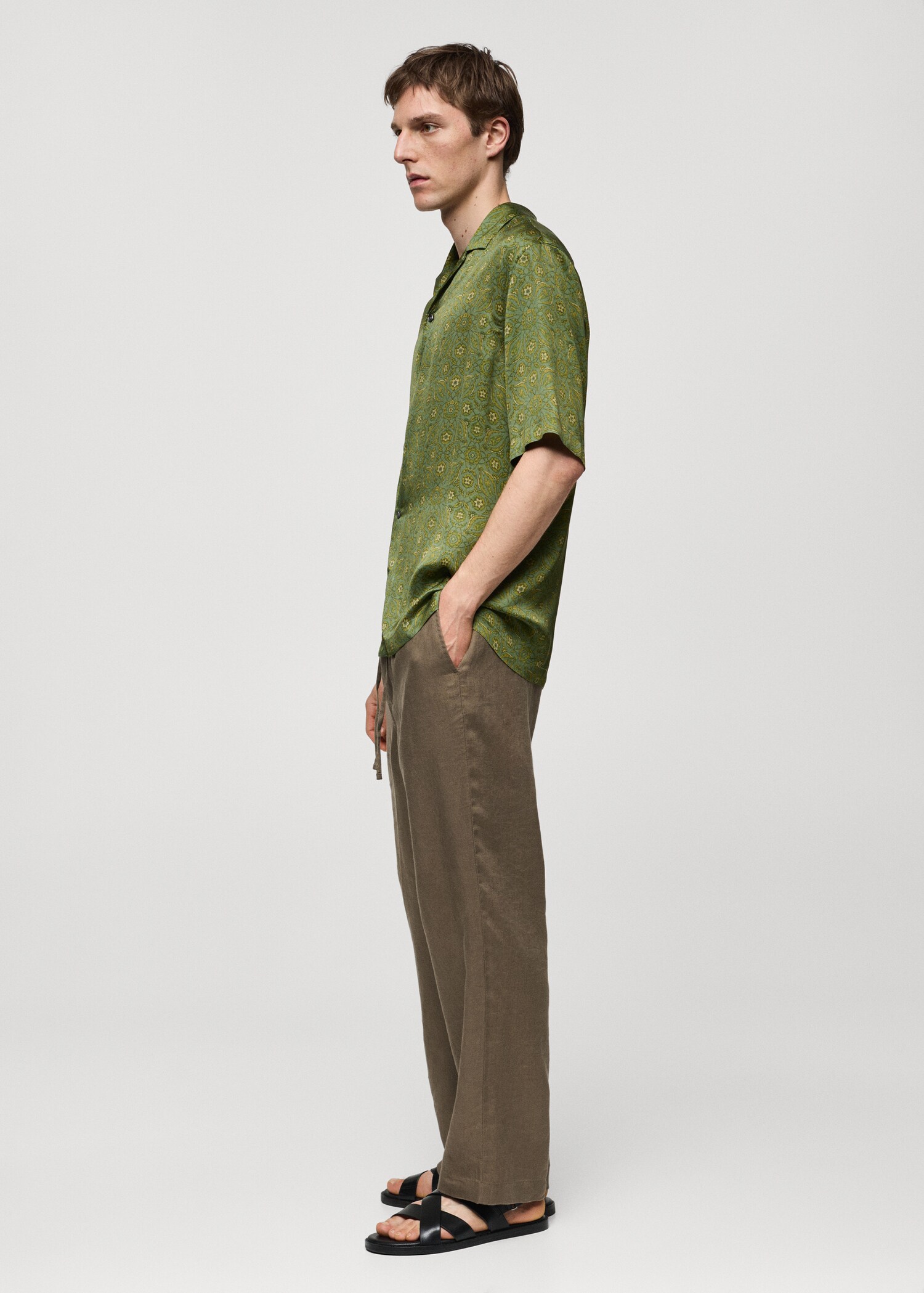 Printed fluid regular-fit shirt - Details of the article 6