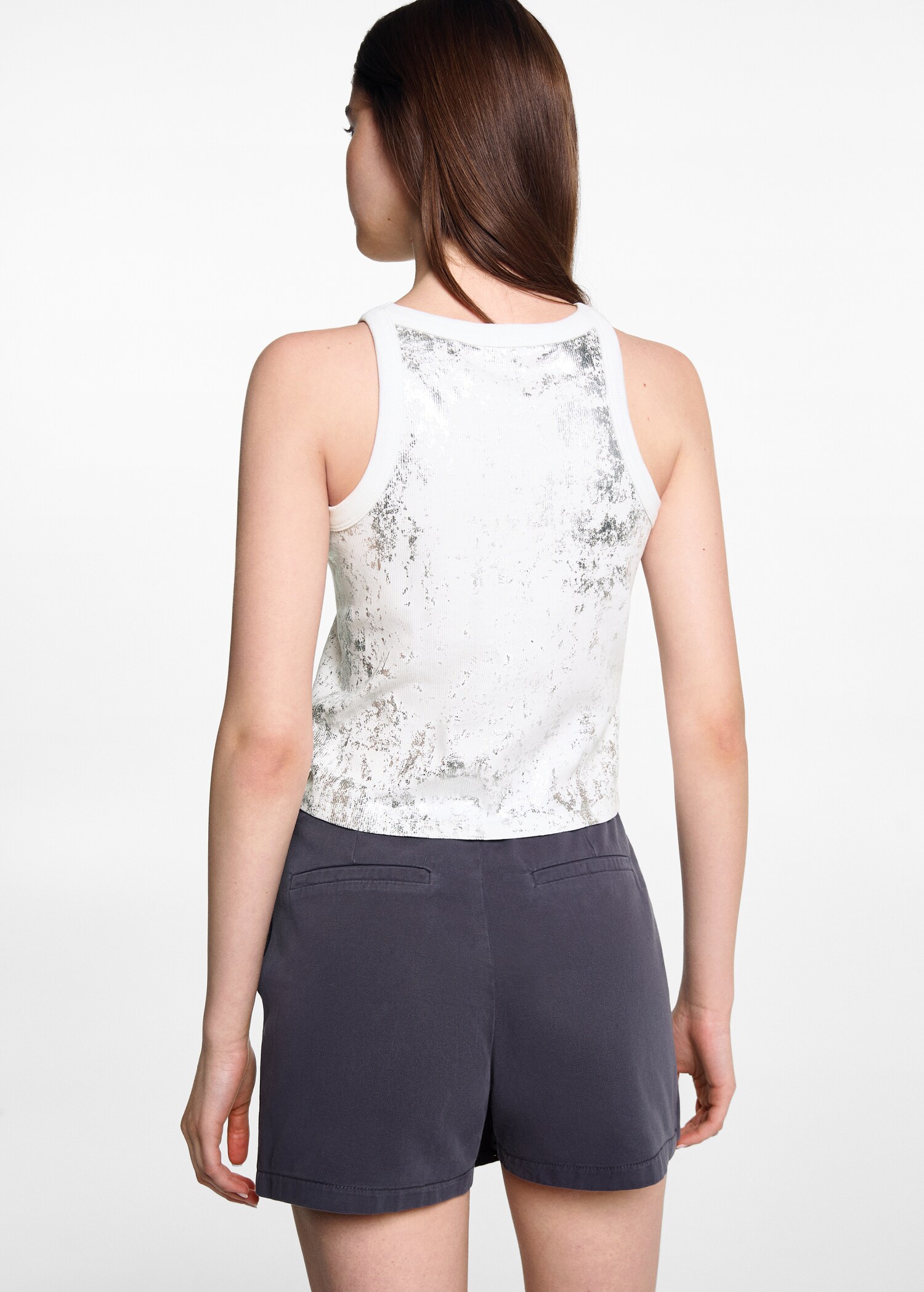 Top mit Metallic-Detail - Rückseite des Artikels