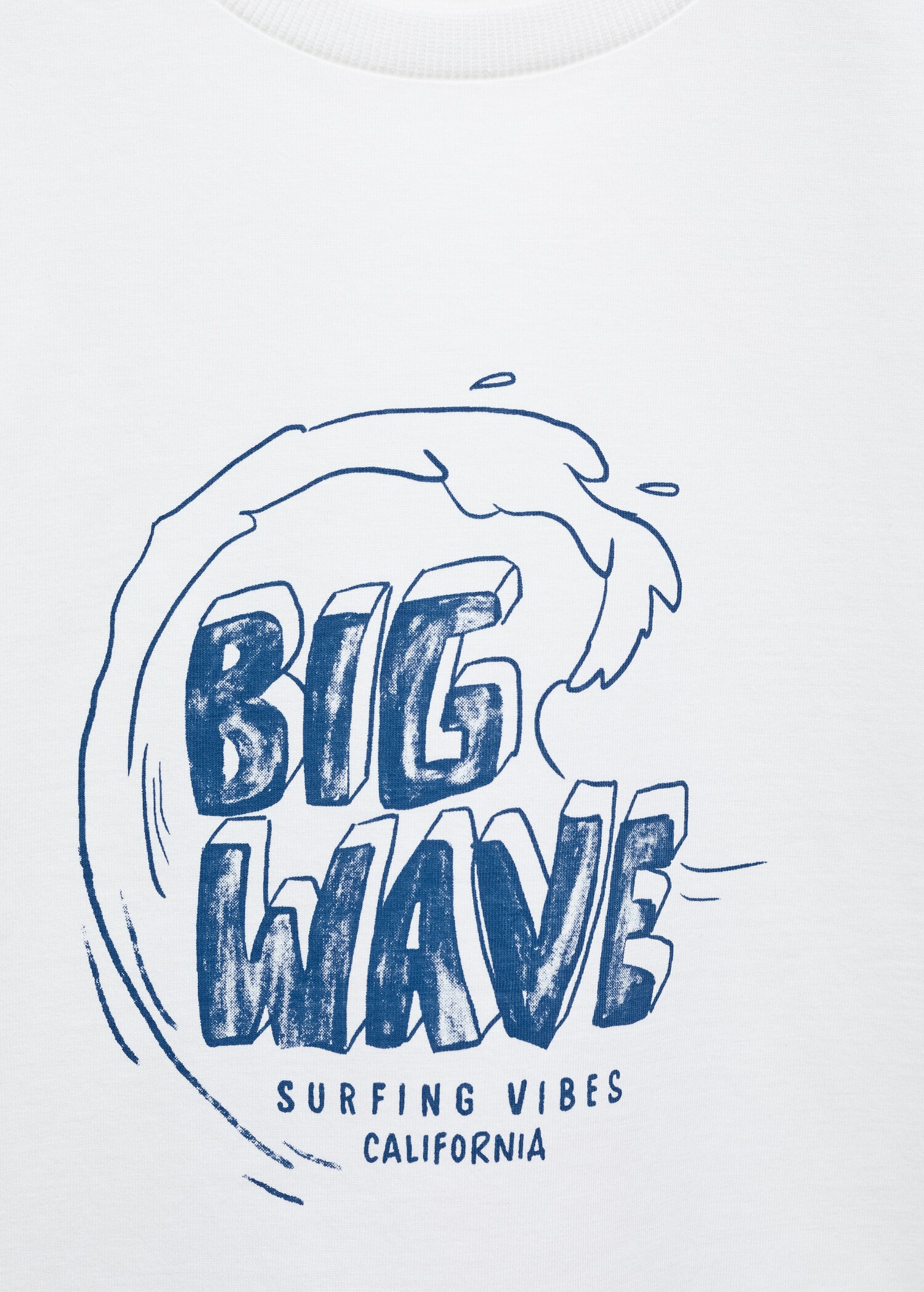 Cotton t-shirt with printed message - Details of the article 8