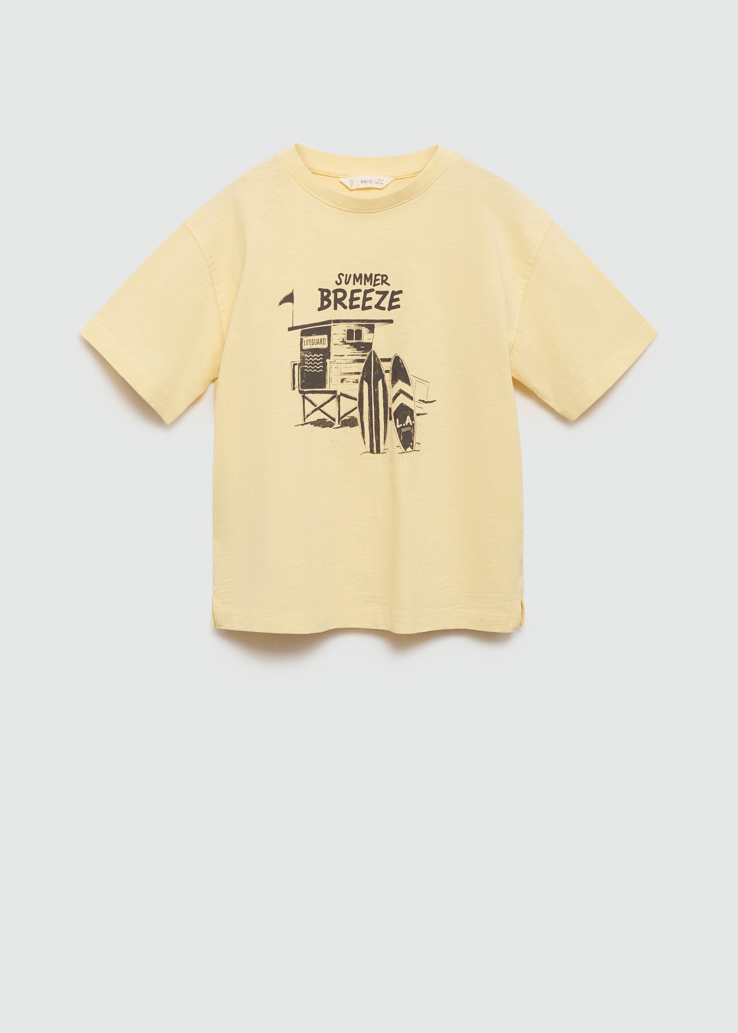 Printed cotton-blend T-shirt - Article without model