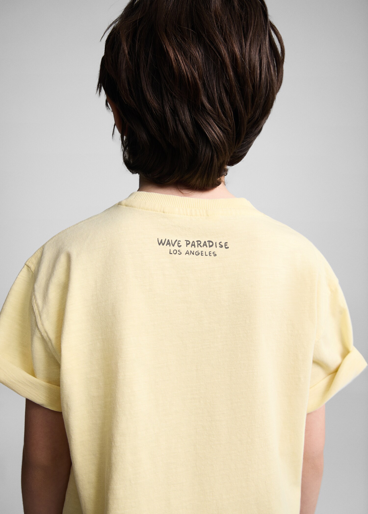 Printed cotton-blend T-shirt - Reverse of the article
