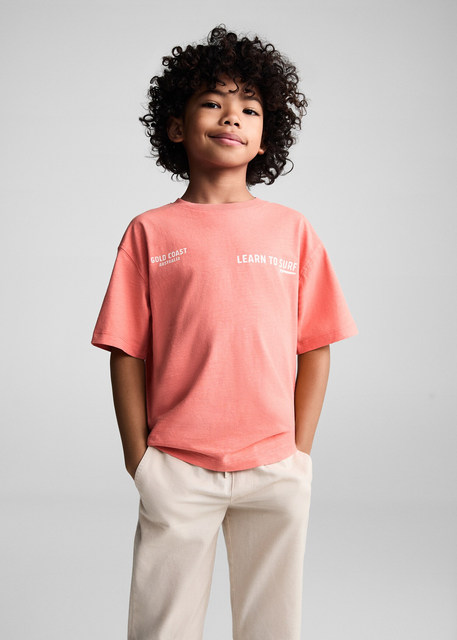 Printed cotton-blend T-shirt - Medium plane