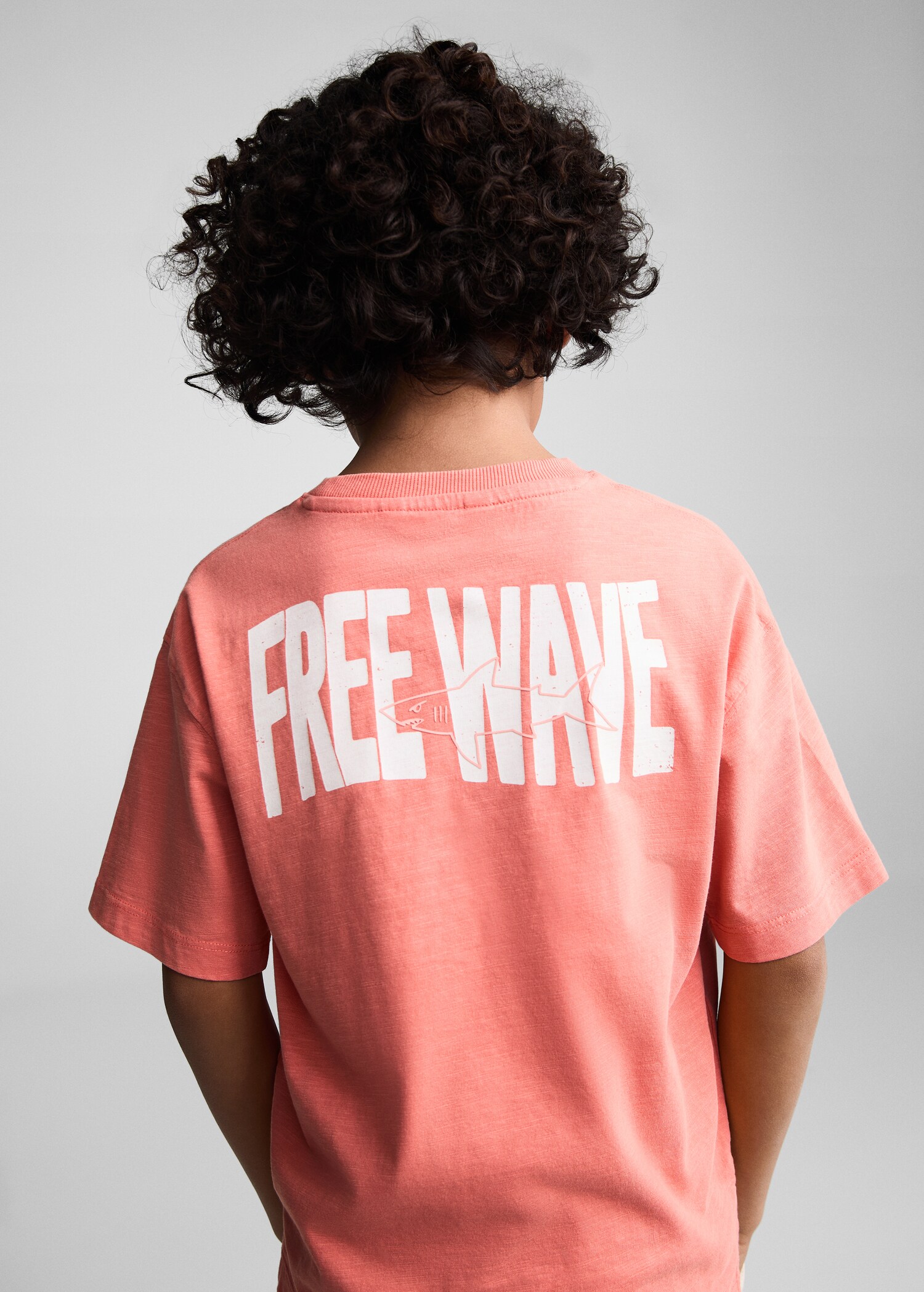 Printed cotton-blend T-shirt - Reverse of the article
