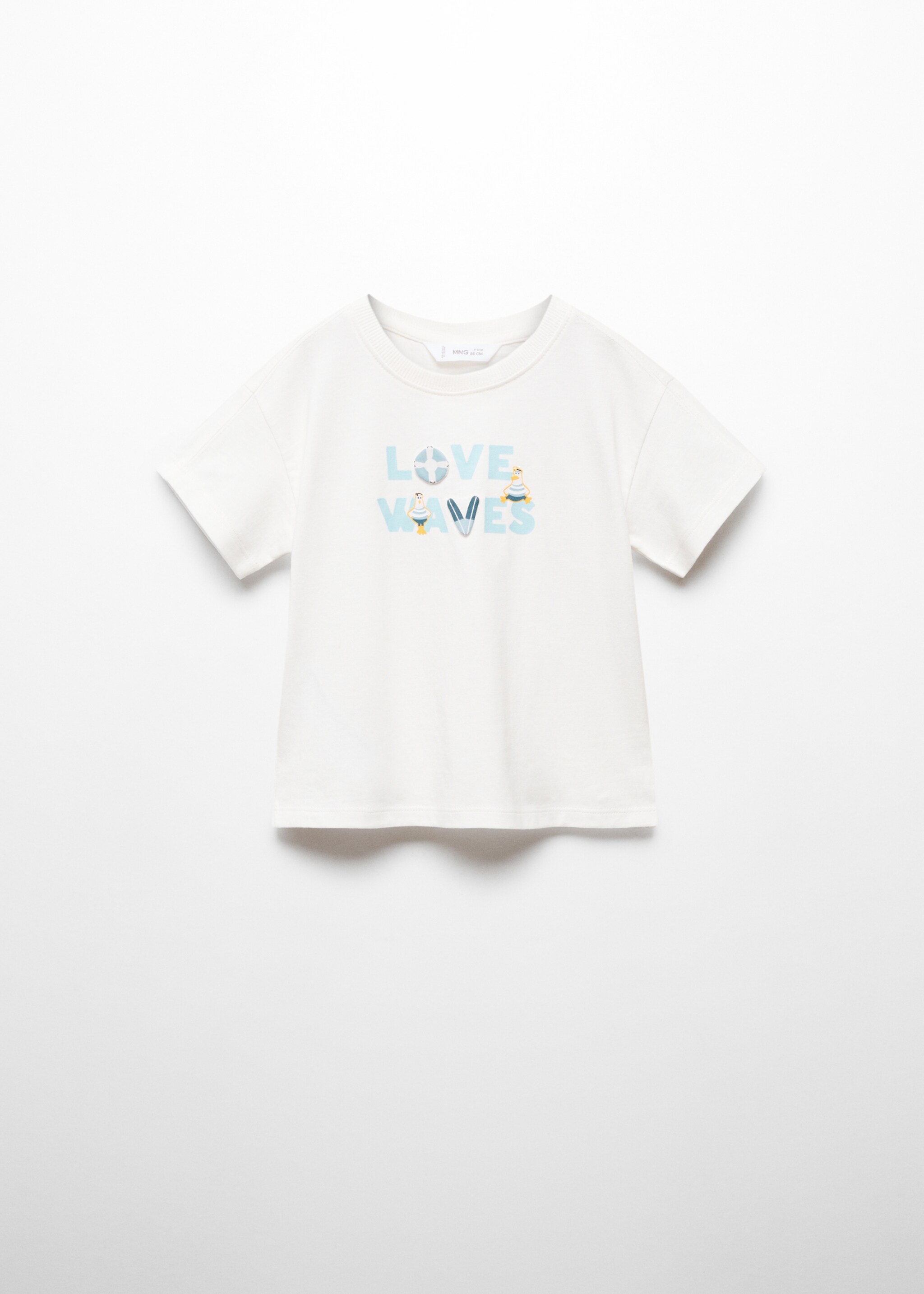 T-shirt message imprimé - Article sans modèle