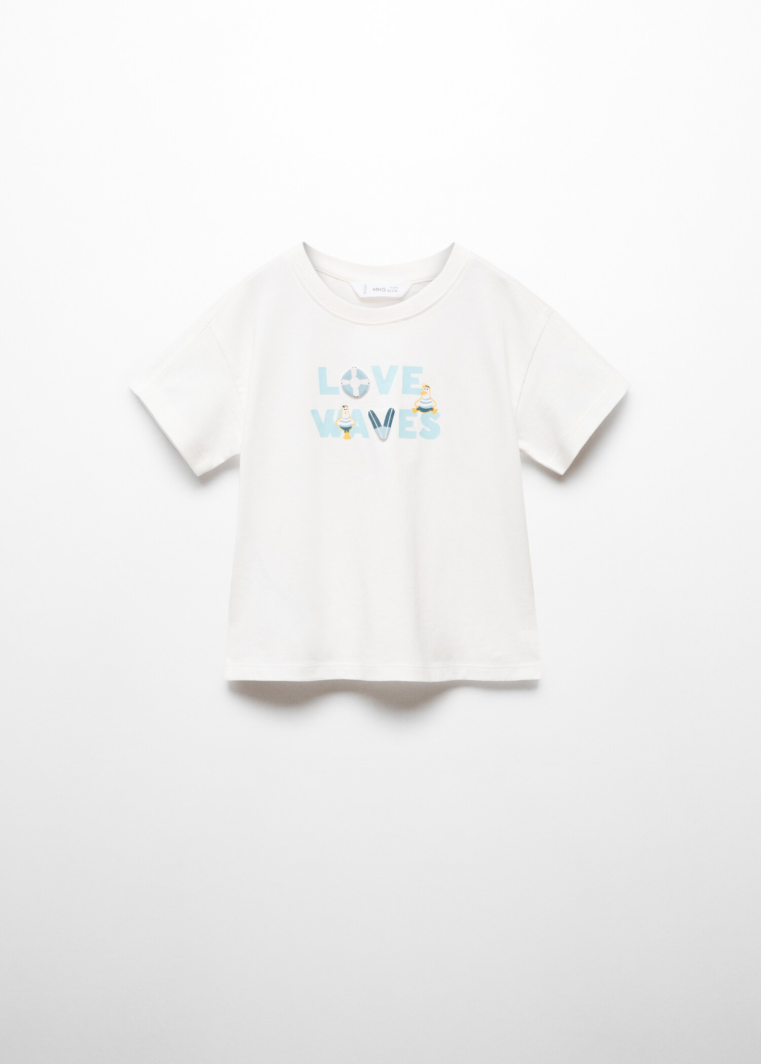 Printed message T-shirt - Article without model