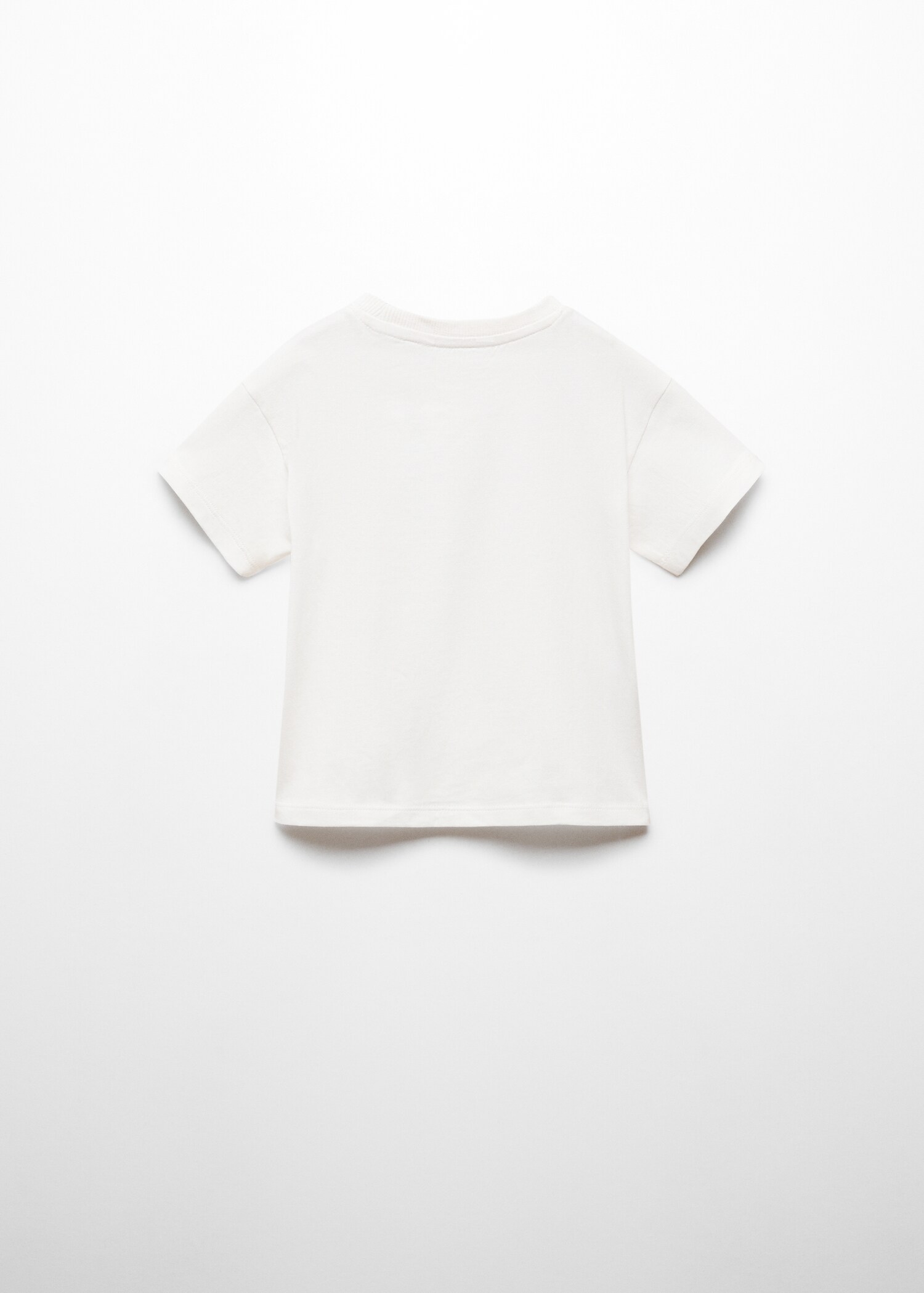 Printed message T-shirt - Reverse of the article