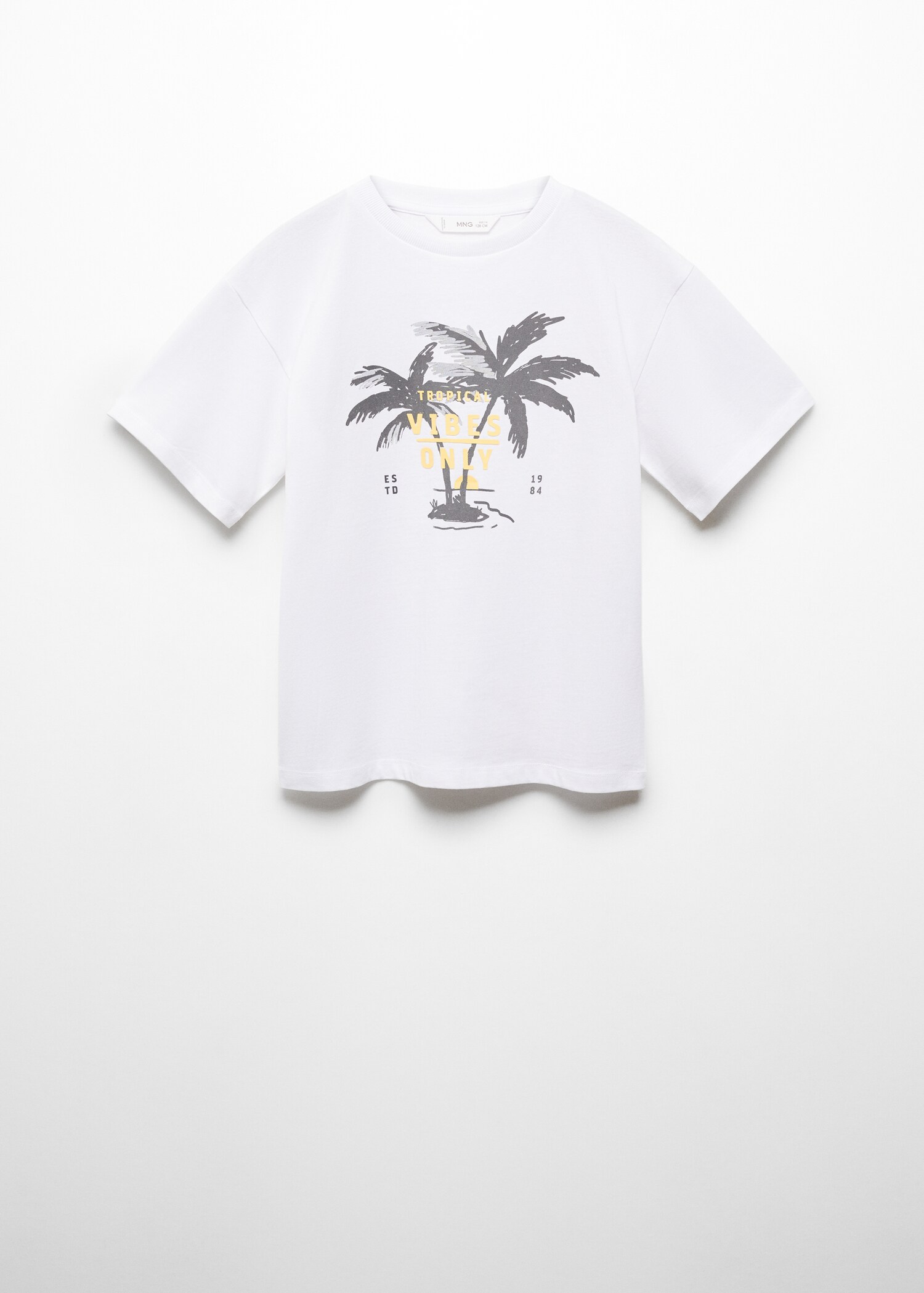 Printed cotton-blend T-shirt - Article without model