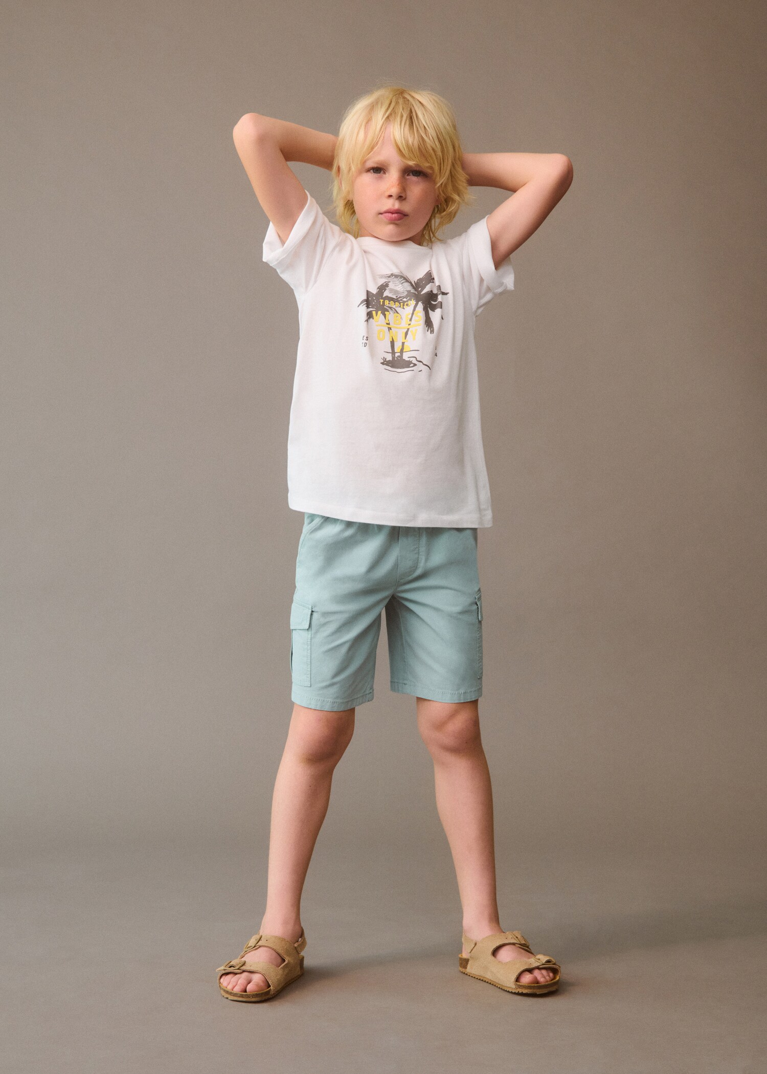 Printed cotton-blend T-shirt - Details of the article 5