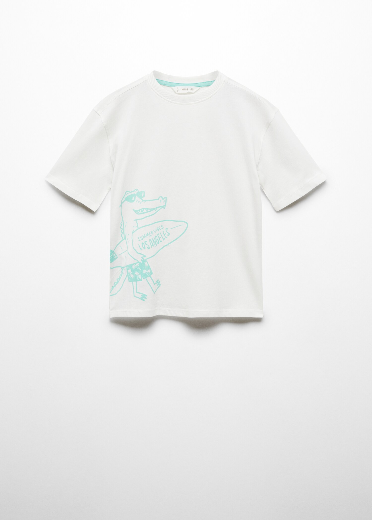 Printed cotton-blend T-shirt - Article without model