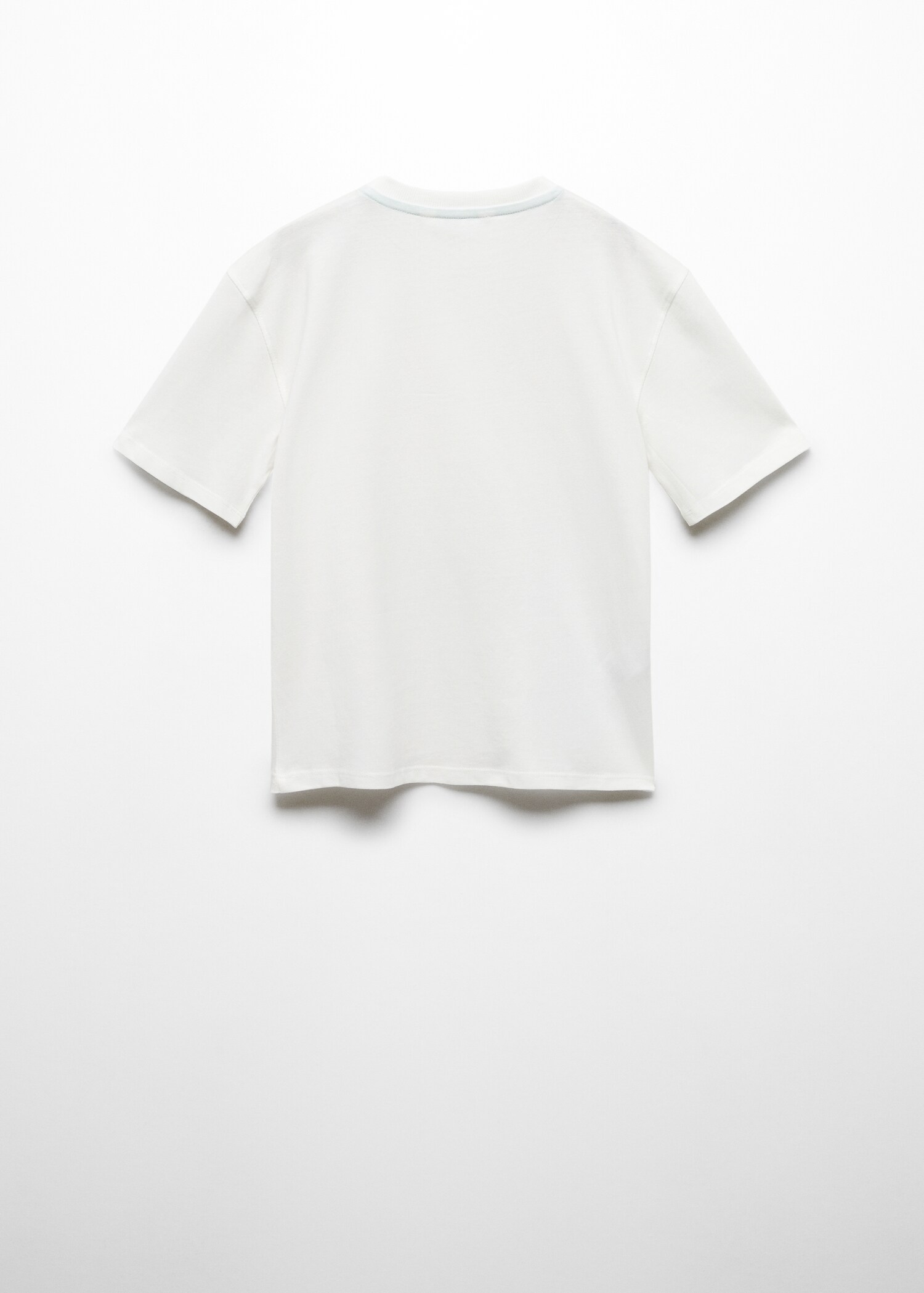 Printed cotton-blend T-shirt - Reverse of the article