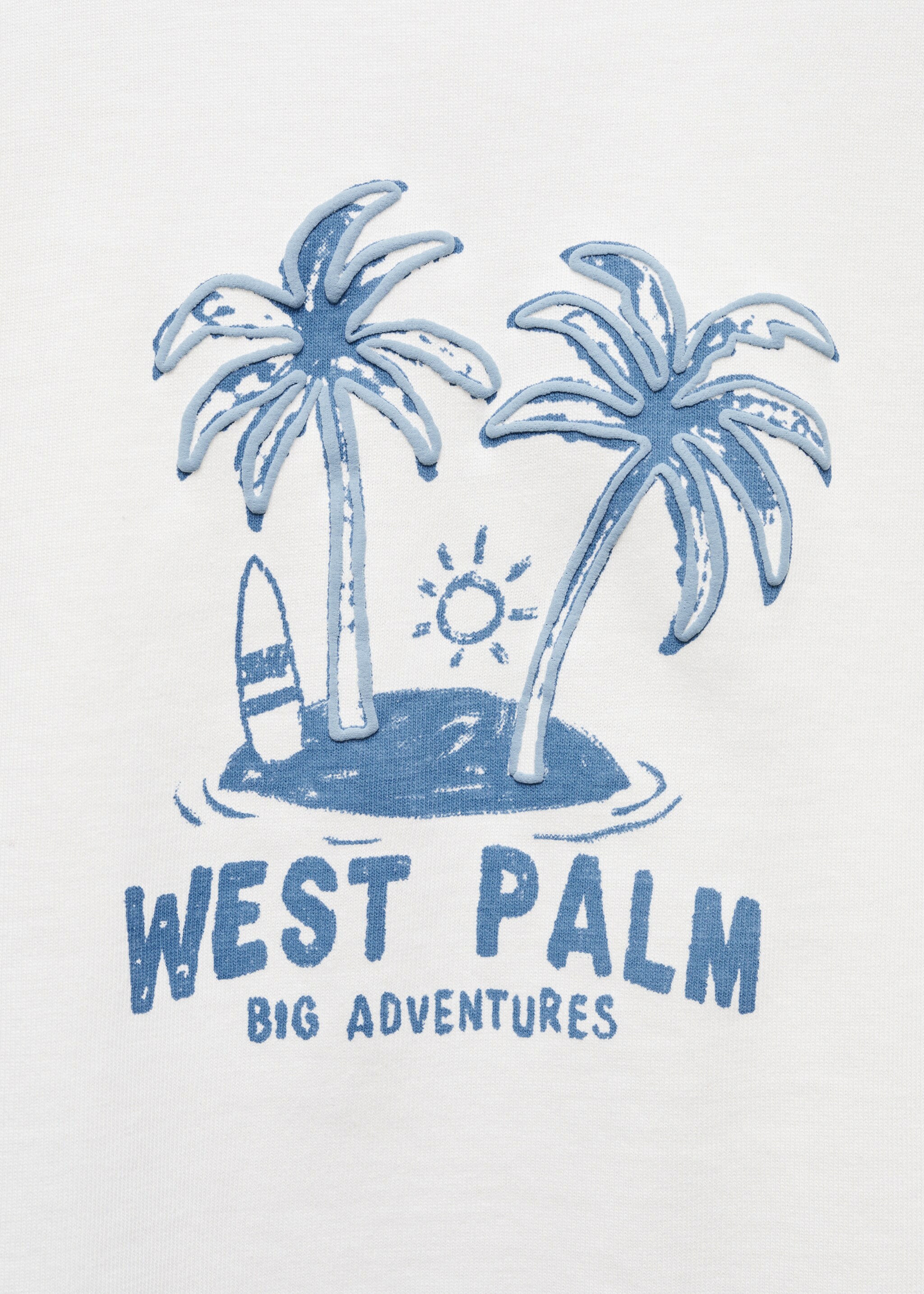 T-shirt coton imprimé - Détail de l'article 8, Blanc cassé. Ref: 67027722-00.