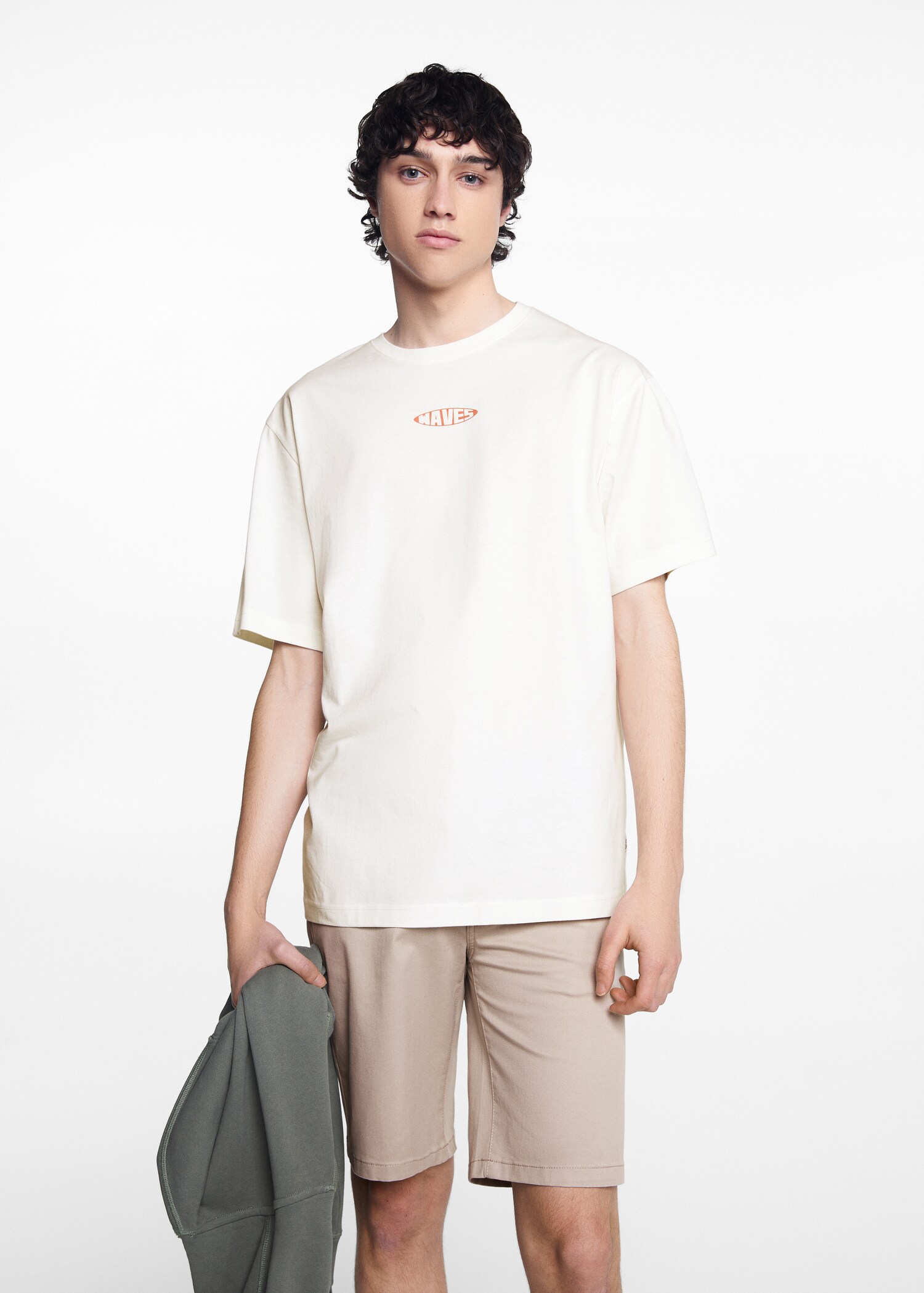 Printed message T-shirt - Medium plane